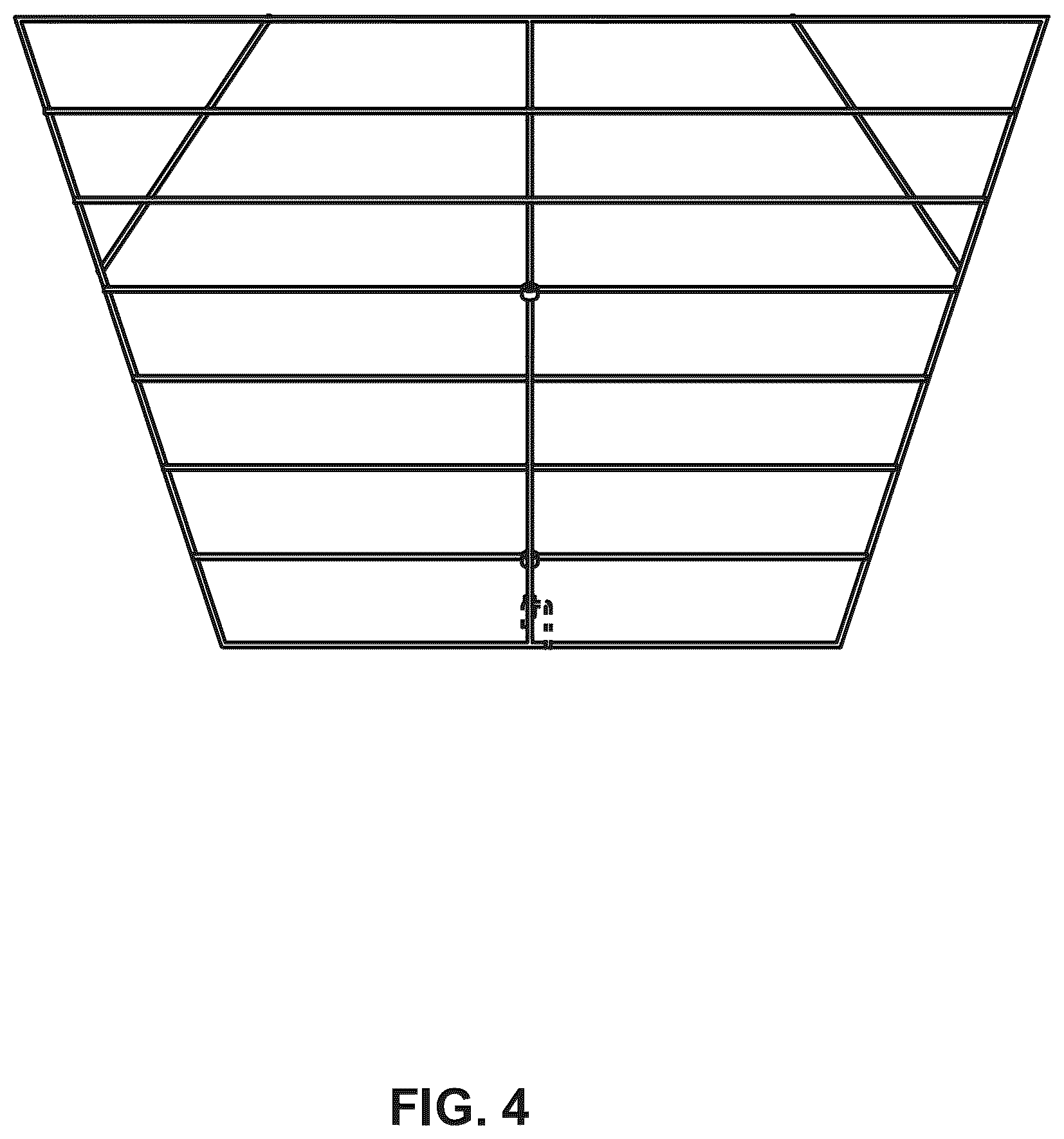 Patent USD1078098 Figure 4 – Deer rails collapsible fence