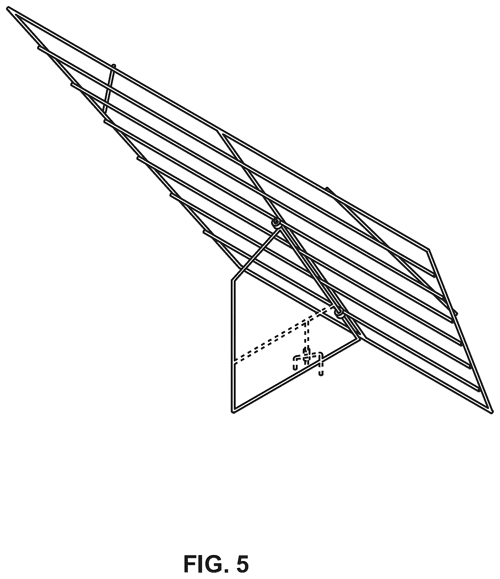 Patent USD1078098 Figure 5 – Deer rails collapsible fence