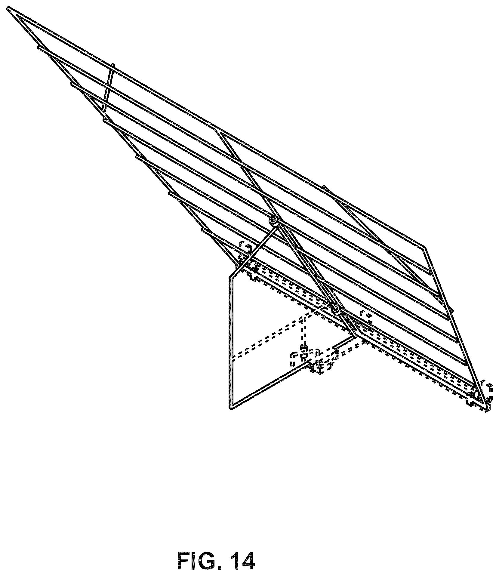 Patent USD1078098 Figure 14 – Deer rails collapsible fence
