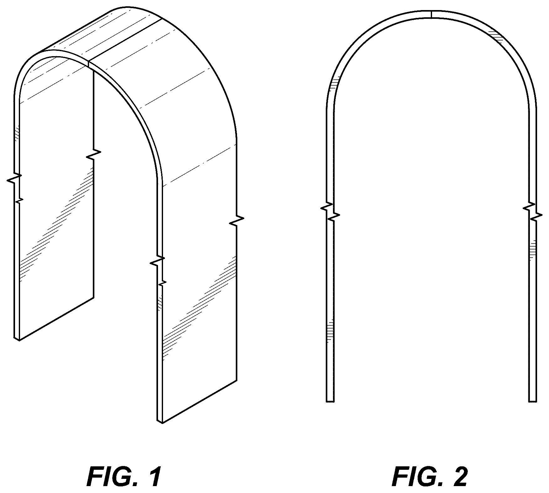 Patent USD1078102 Figure 1 – Round top arch partition