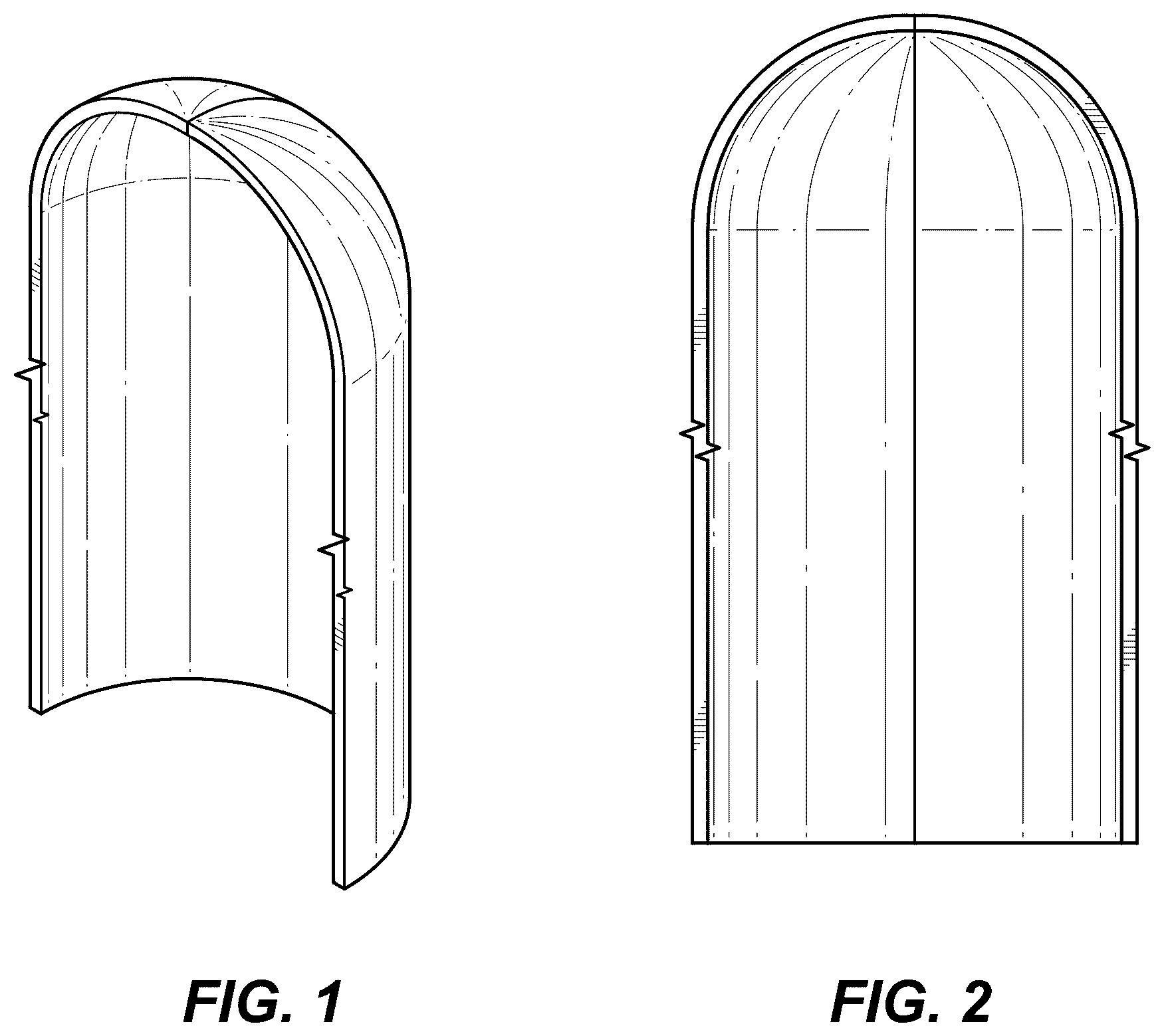 Patent USD1078103 Figure 1 – Round niche partition