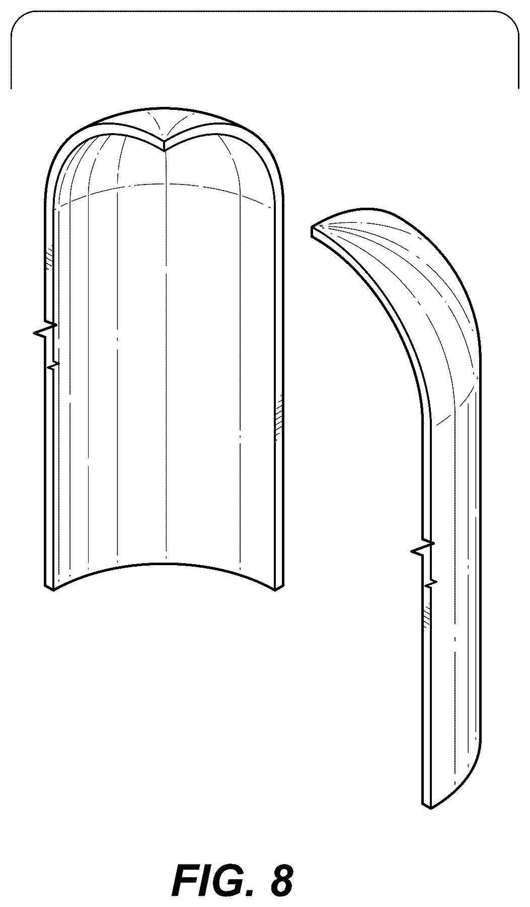 Patent USD1078103 Figure 3 – Round niche partition