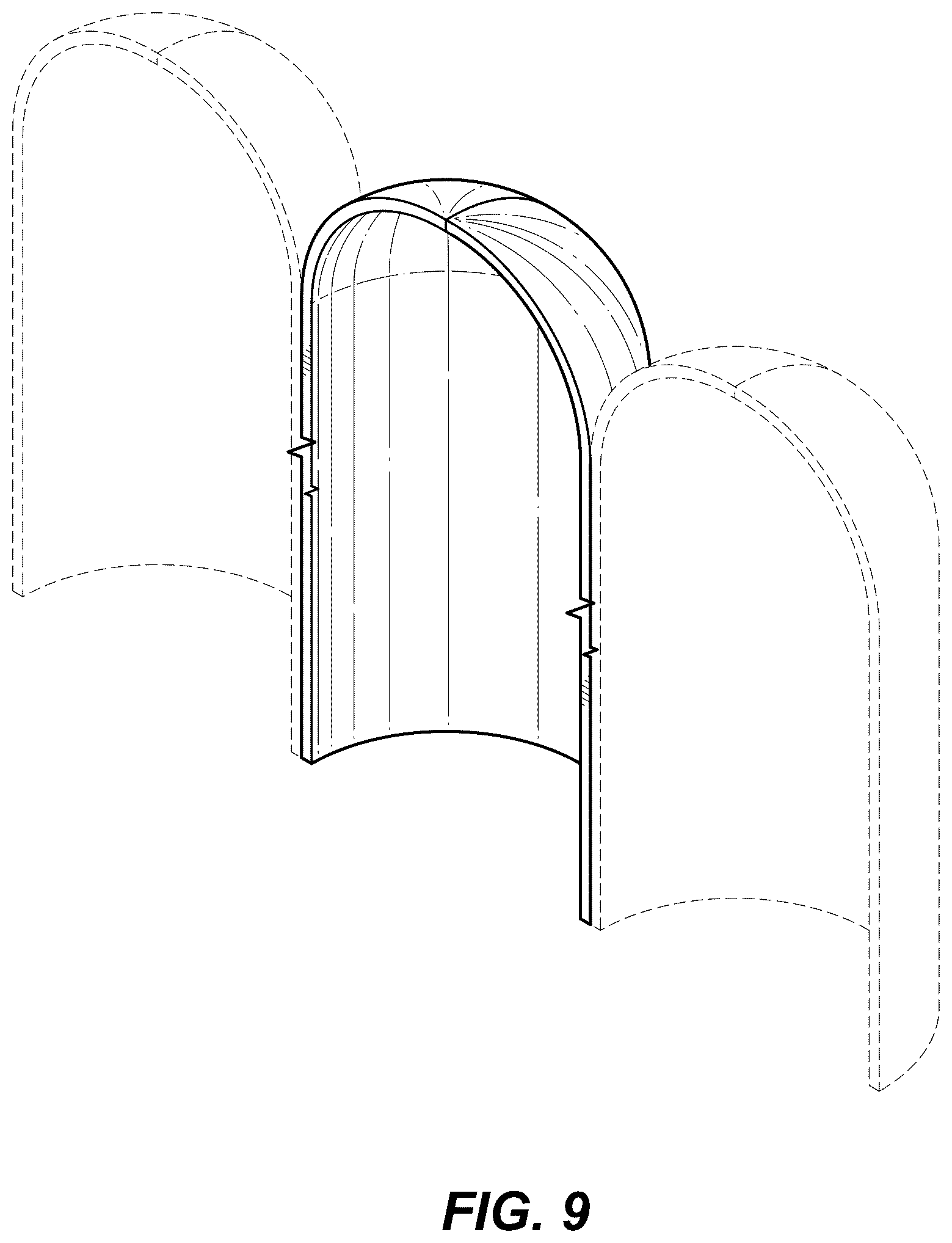 Patent USD1078103 Figure 4 – Round niche partition
