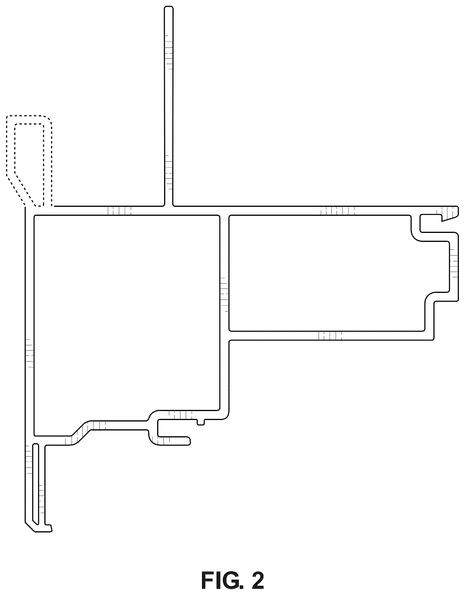 Patent USD1078105 Figure 2 – Window frame component
