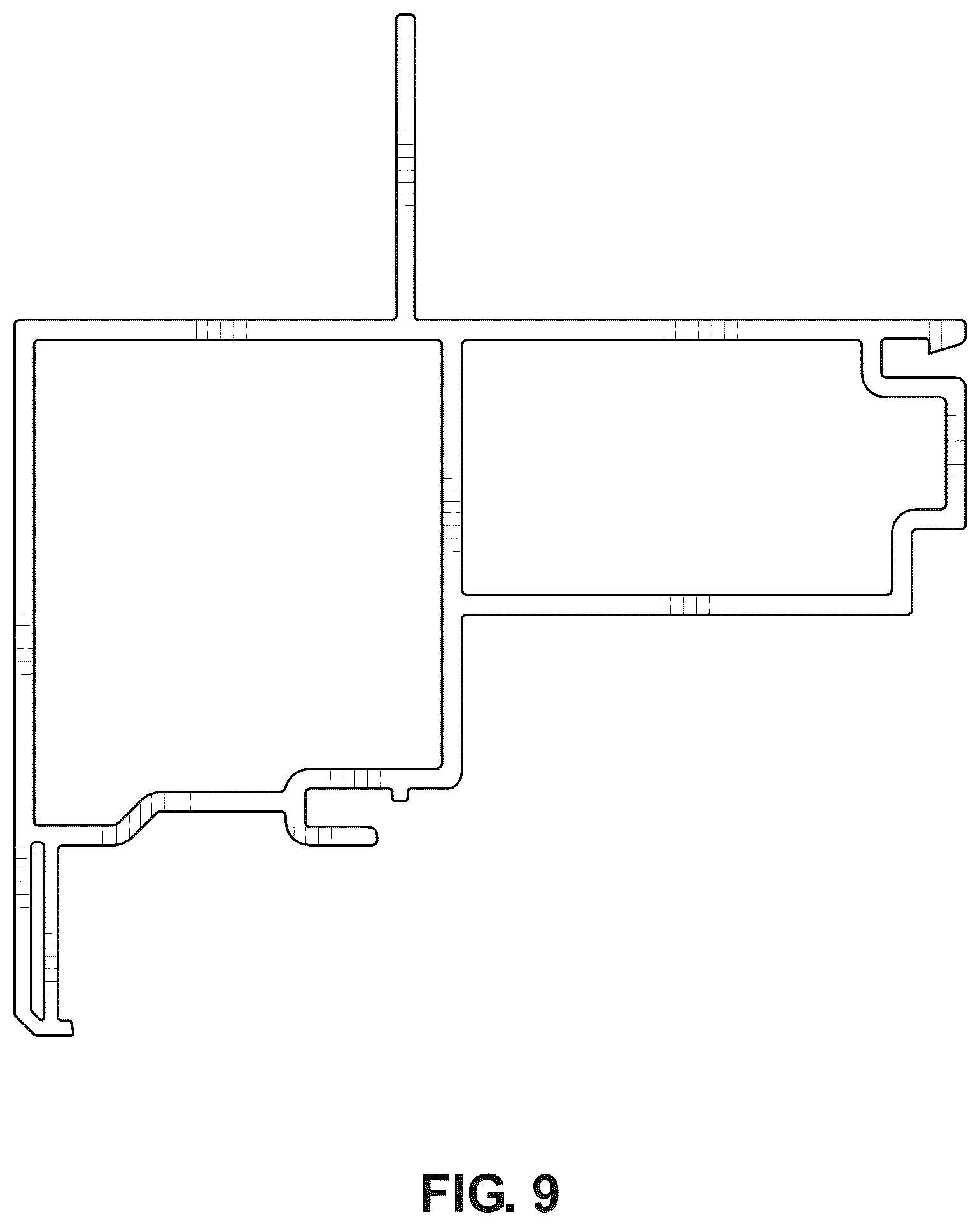 Patent USD1078105 Figure 9 – Window frame component