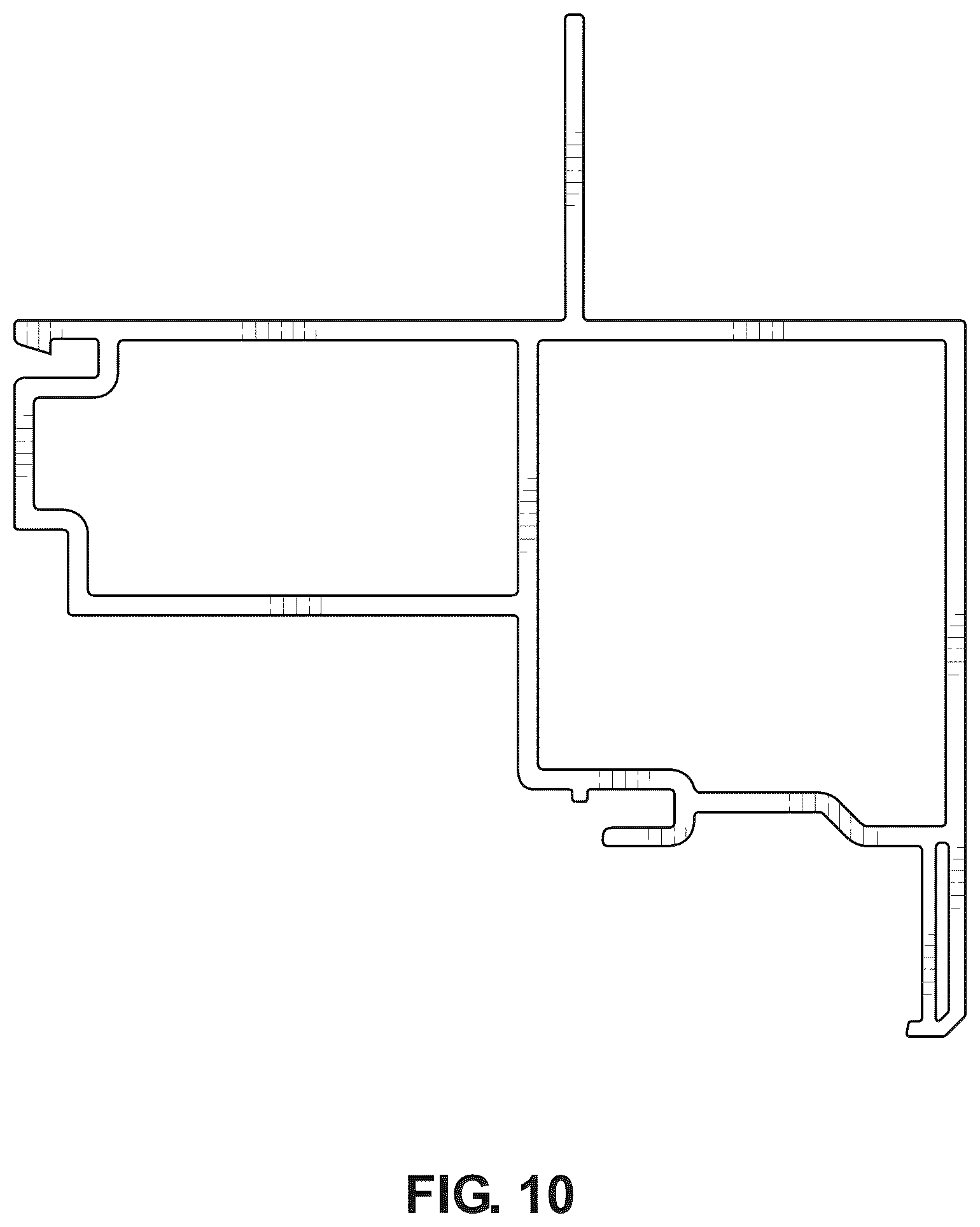 Patent USD1078105 Figure 10 – Window frame component