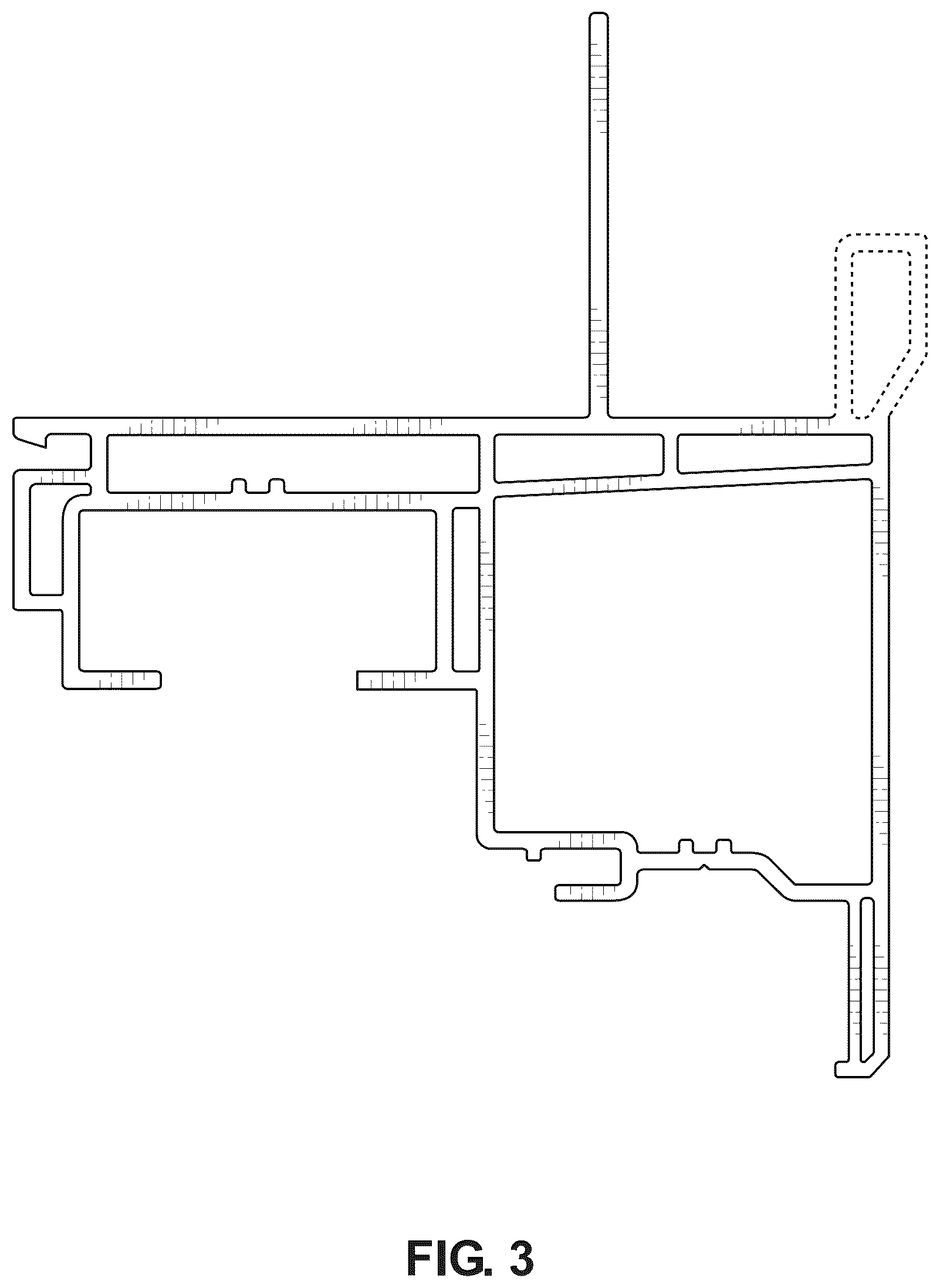 Patent USD1078106 Figure 3 – Window frame component