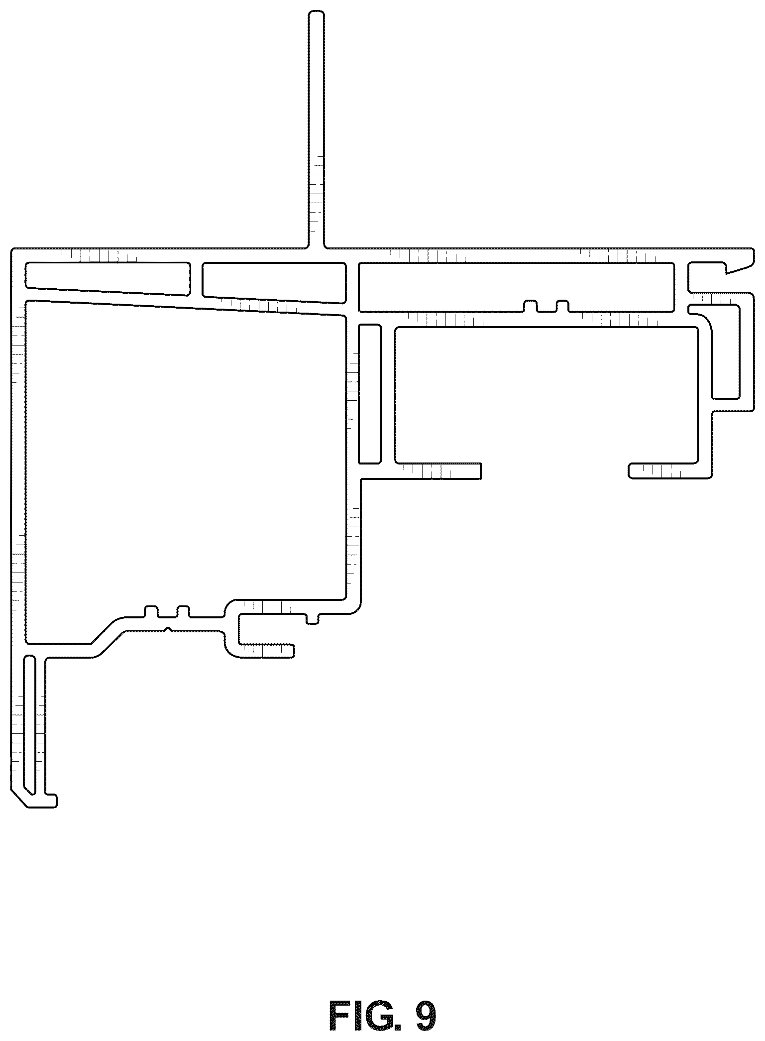 Patent USD1078106 Figure 9 – Window frame component