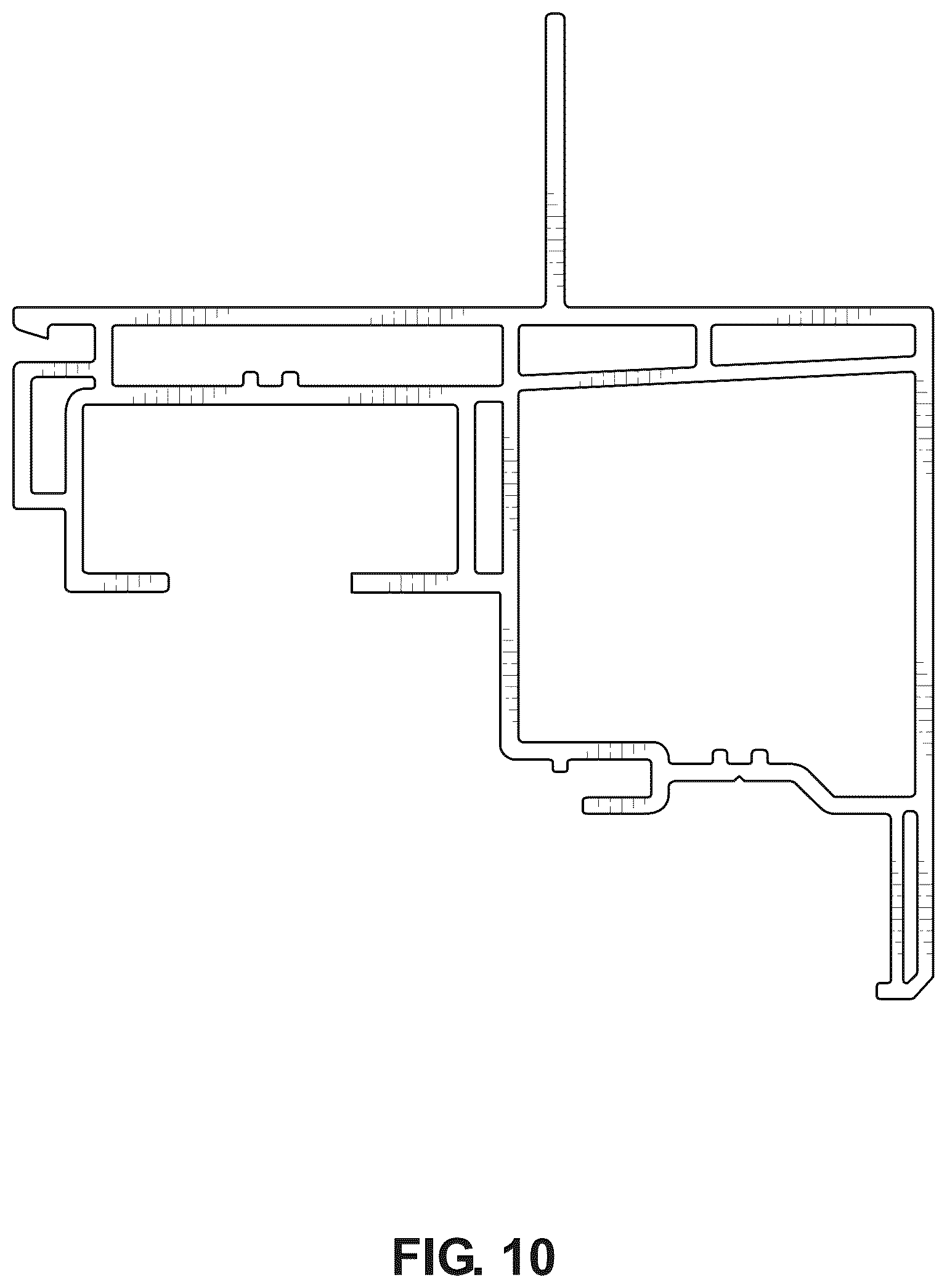 Patent USD1078106 Figure 10 – Window frame component