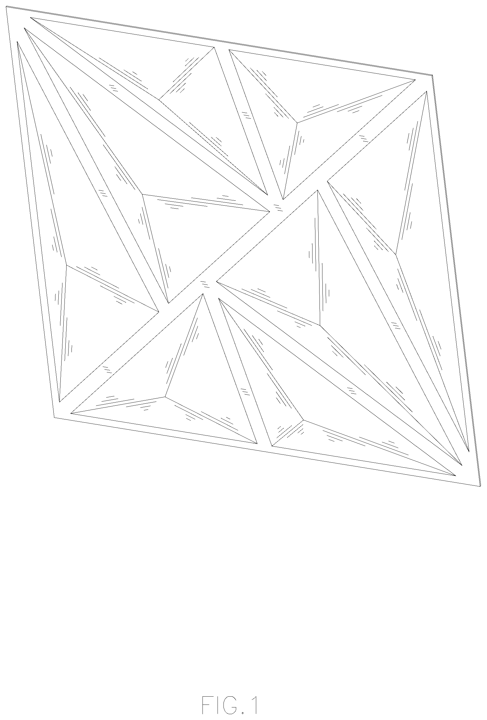 Patent USD1078109 Figure 1 – Wall panel