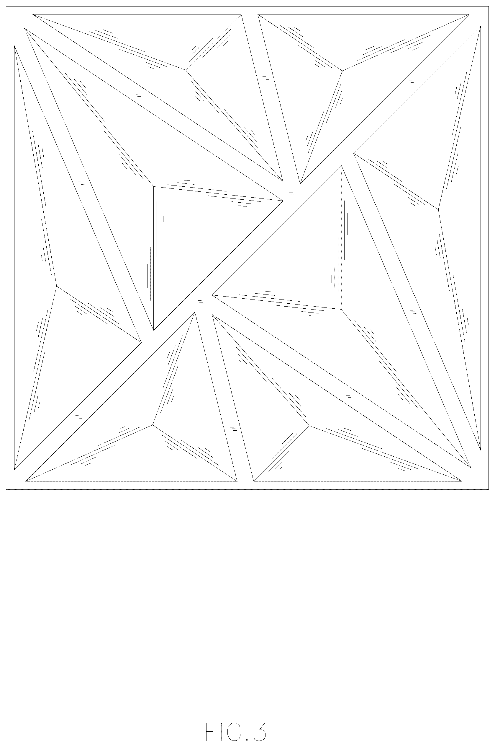 Patent USD1078109 Figure 3 – Wall panel