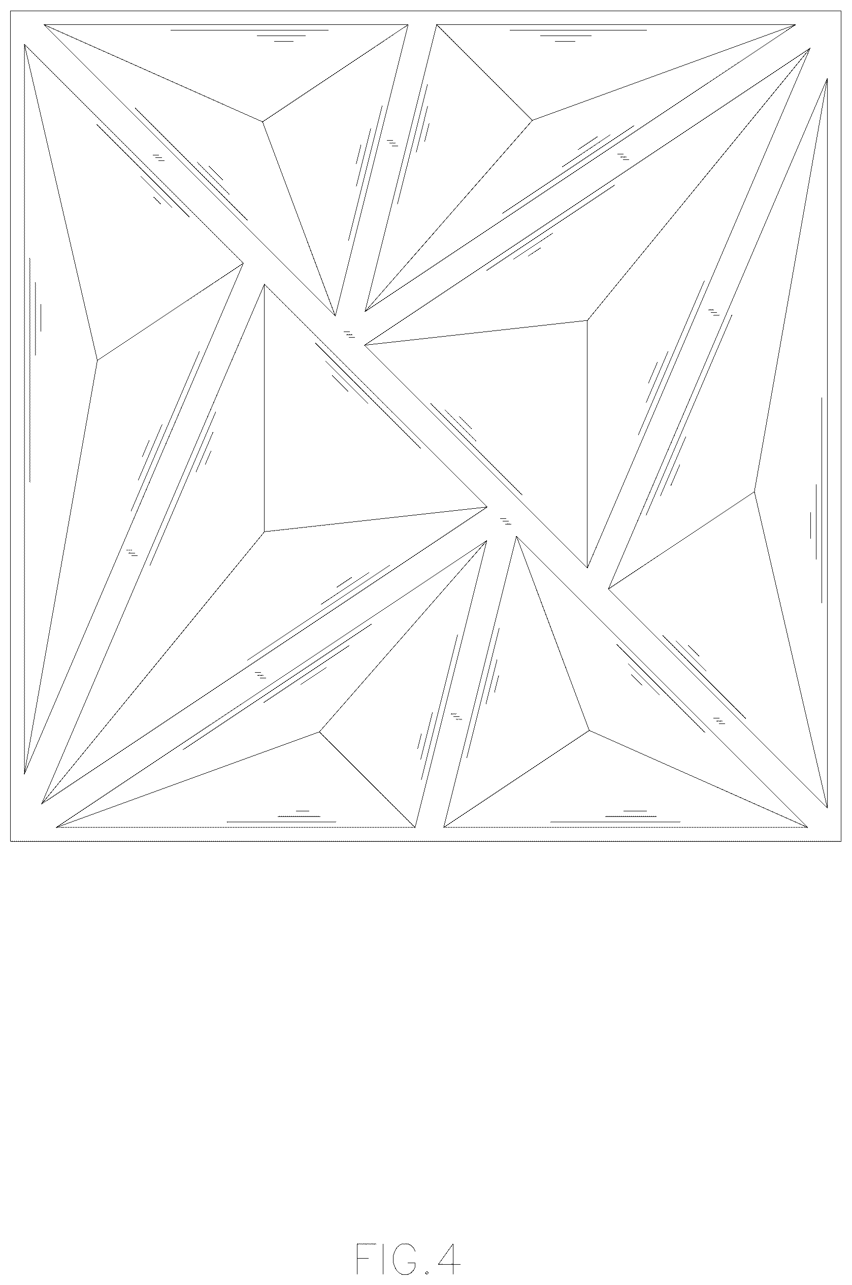 Patent USD1078109 Figure 4 – Wall panel