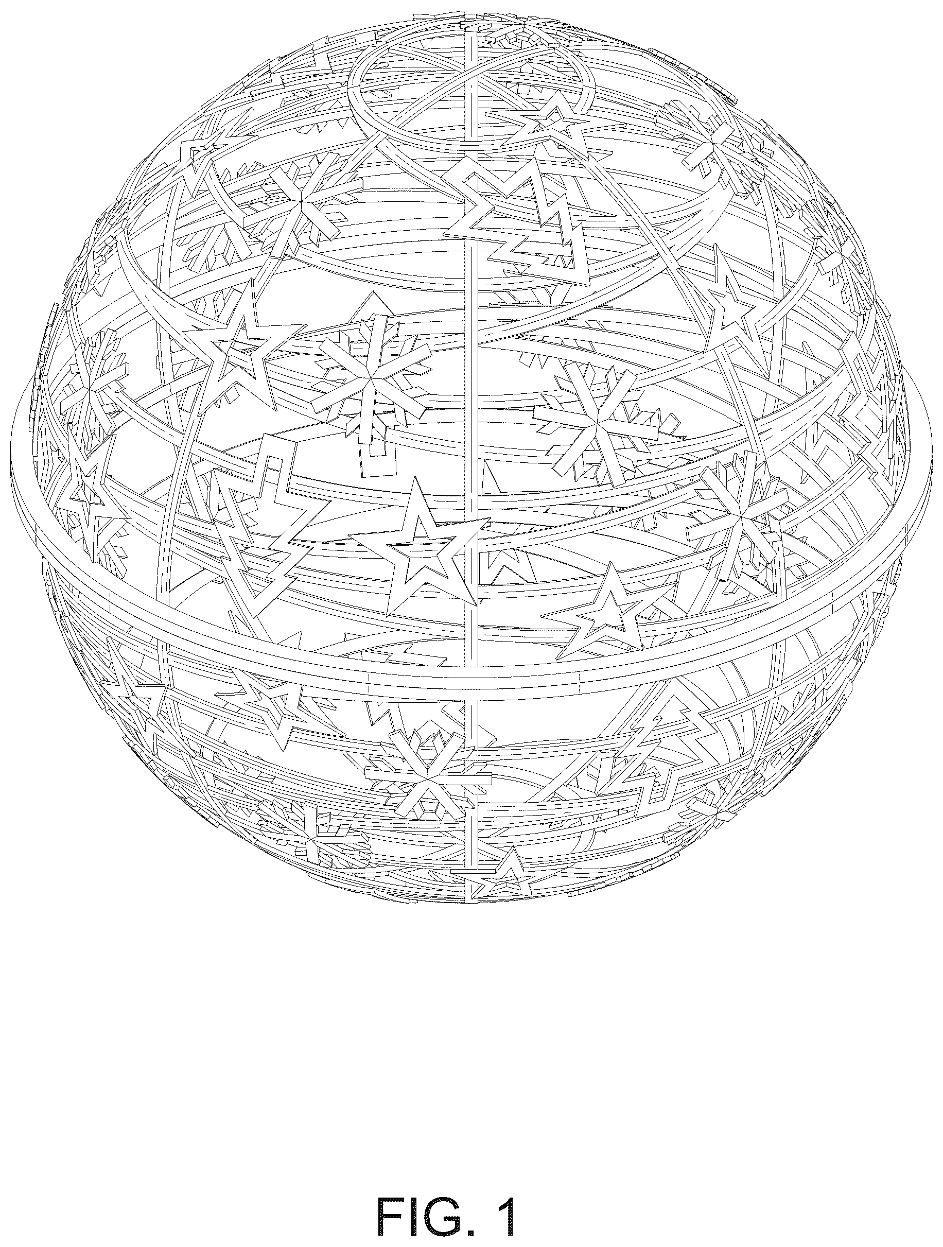 Patent USD1078110 Figure 1 – Ball light