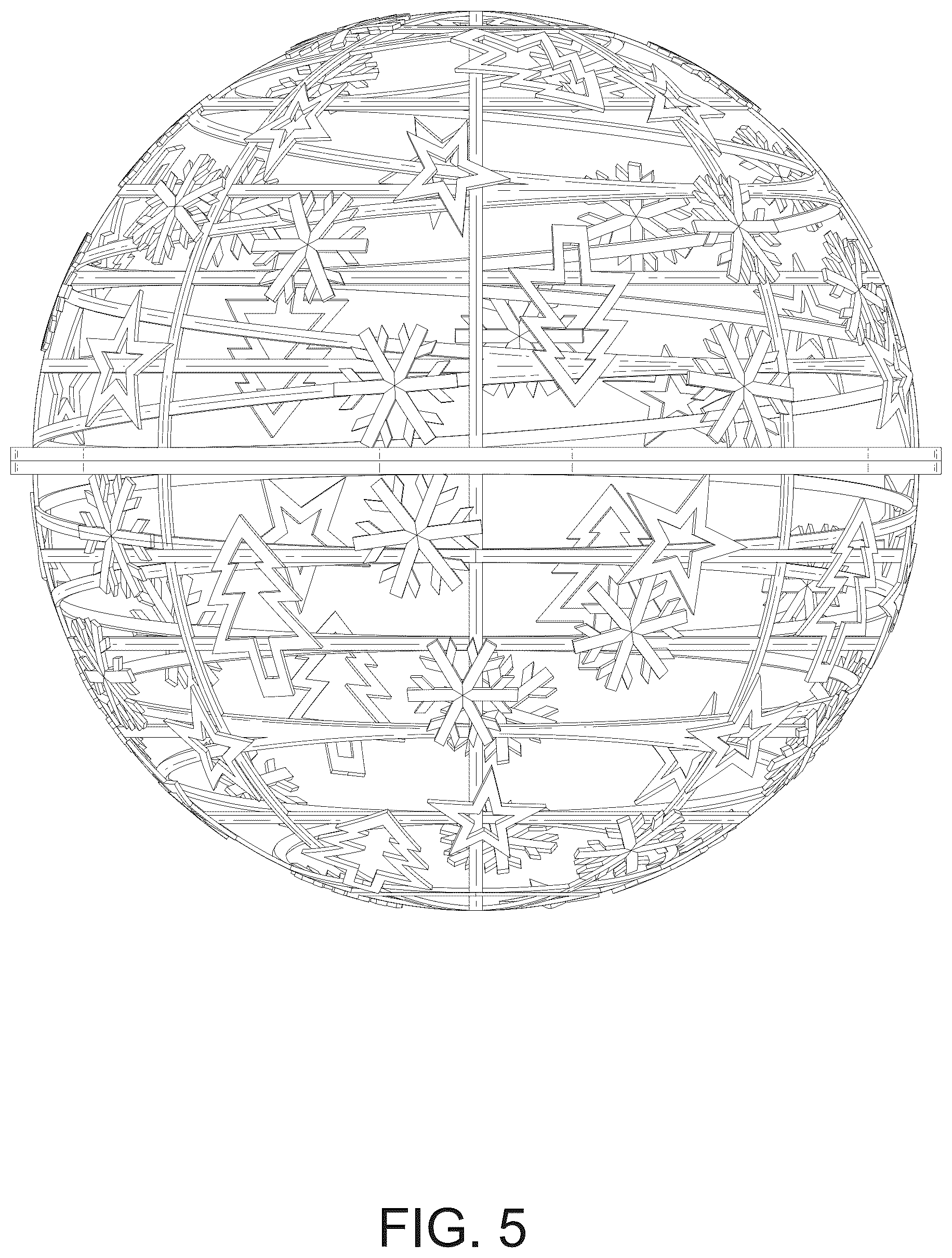 Patent USD1078110 Figure 5 – Ball light