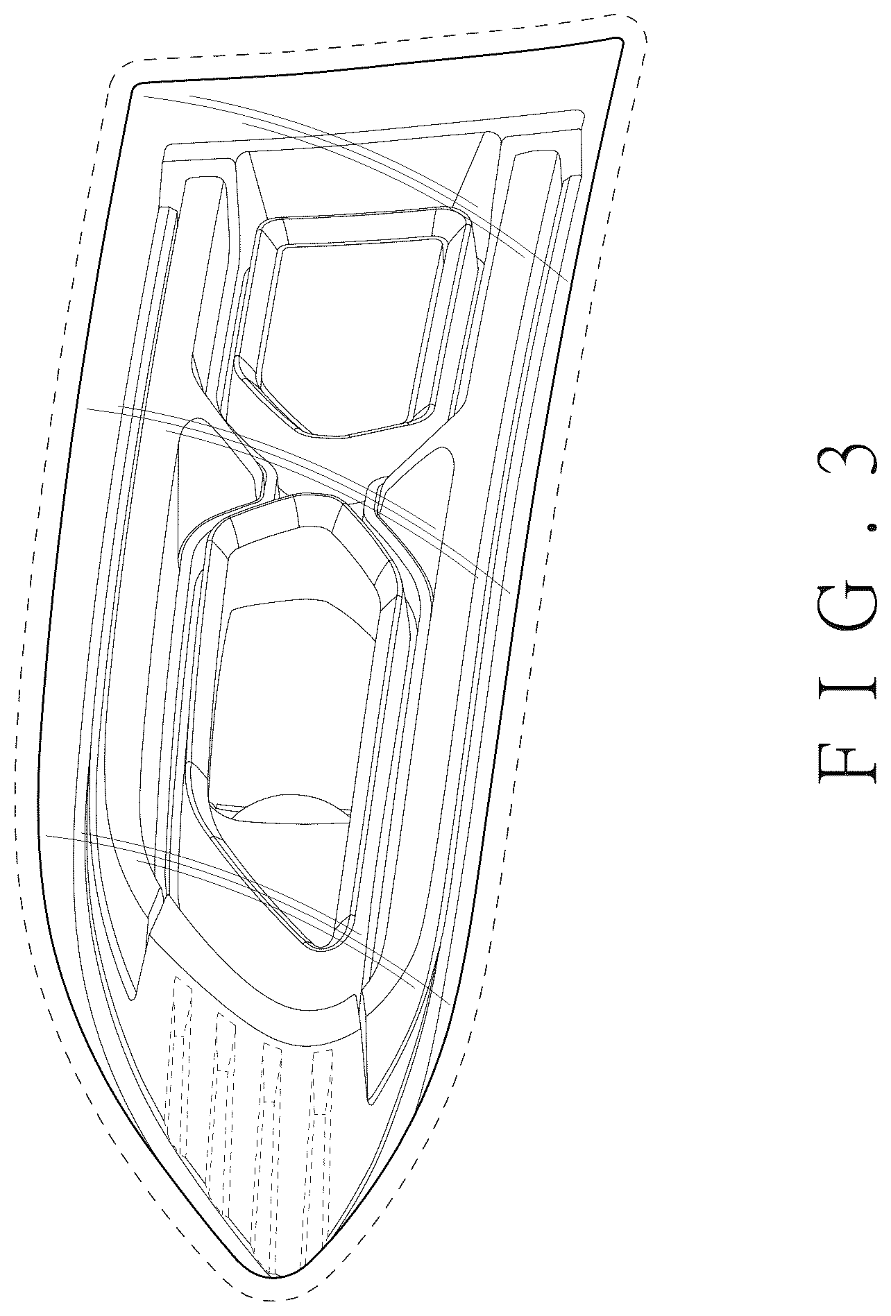 Patent USD1078112 Figure 3 – Vehicle headlight