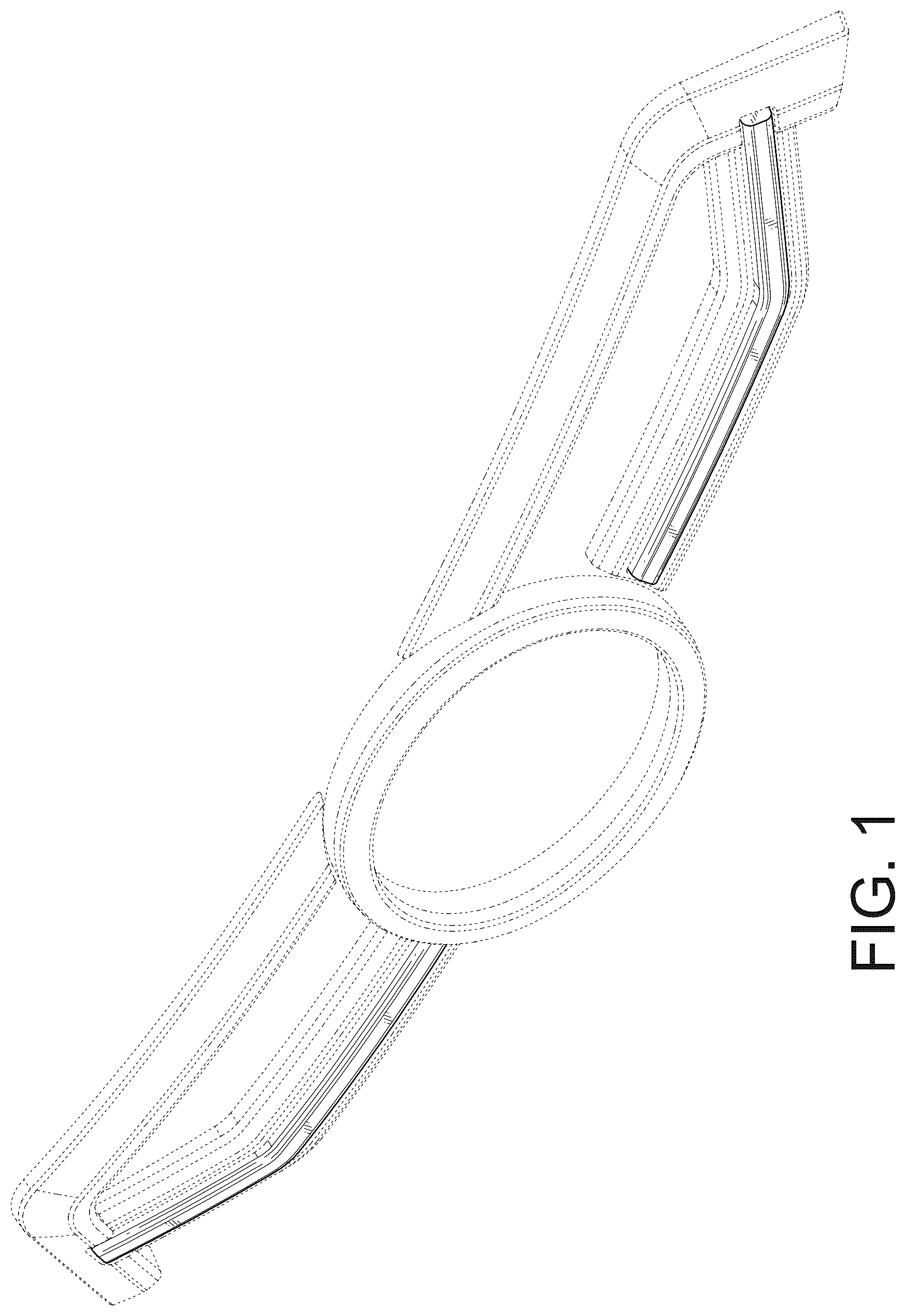 Patent USD1078116 Figure 1 – Light housing for a vehicle grille