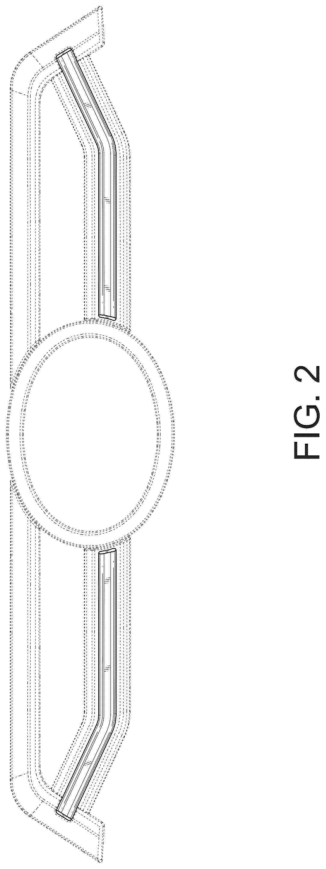 Patent USD1078116 Figure 2 – Light housing for a vehicle grille