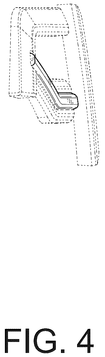 Patent USD1078116 Figure 4 – Light housing for a vehicle grille
