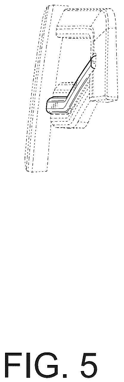 Patent USD1078116 Figure 5 – Light housing for a vehicle grille
