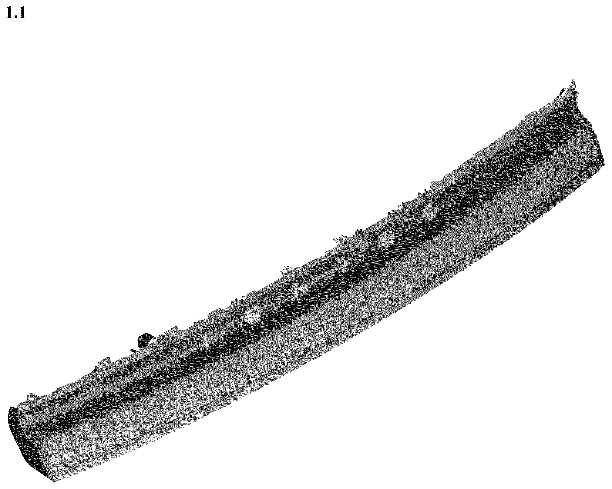 Patent USD1078117 Figure 1 – Rear combination lamp for automobile