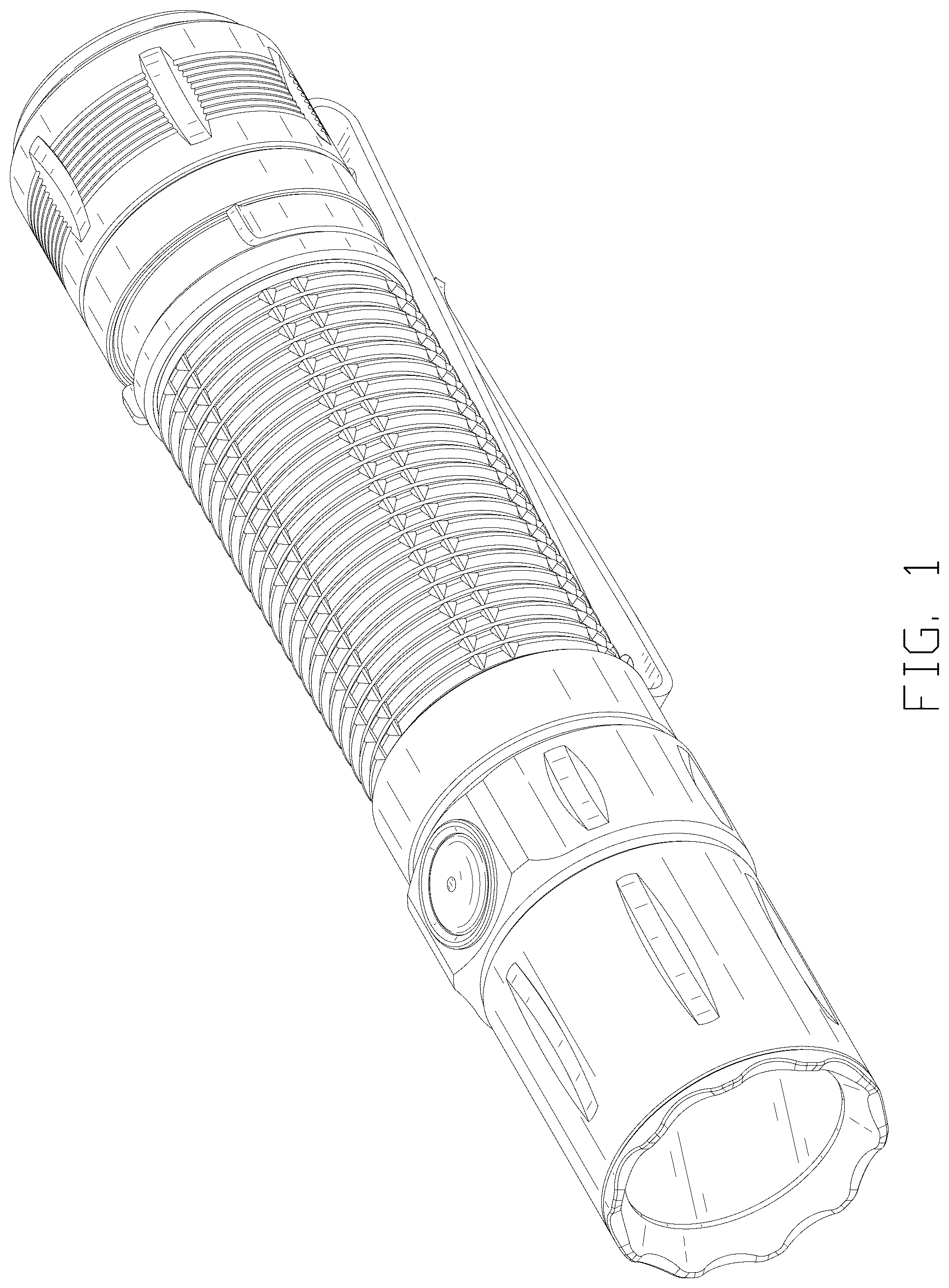 Patent USD1078119 Figure 1 – Flashlight
