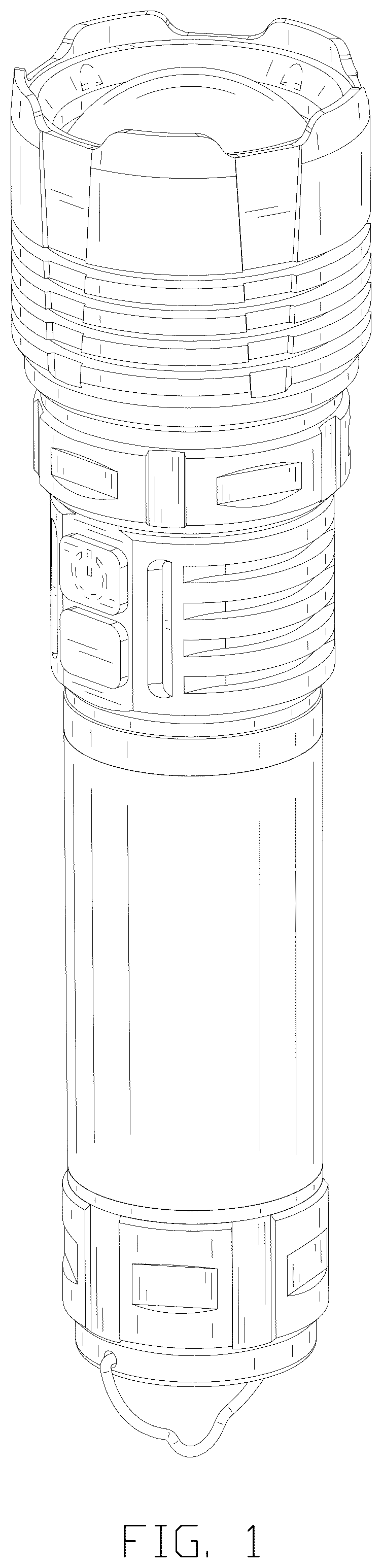 Patent USD1078120 Figure 1 – Flashlight