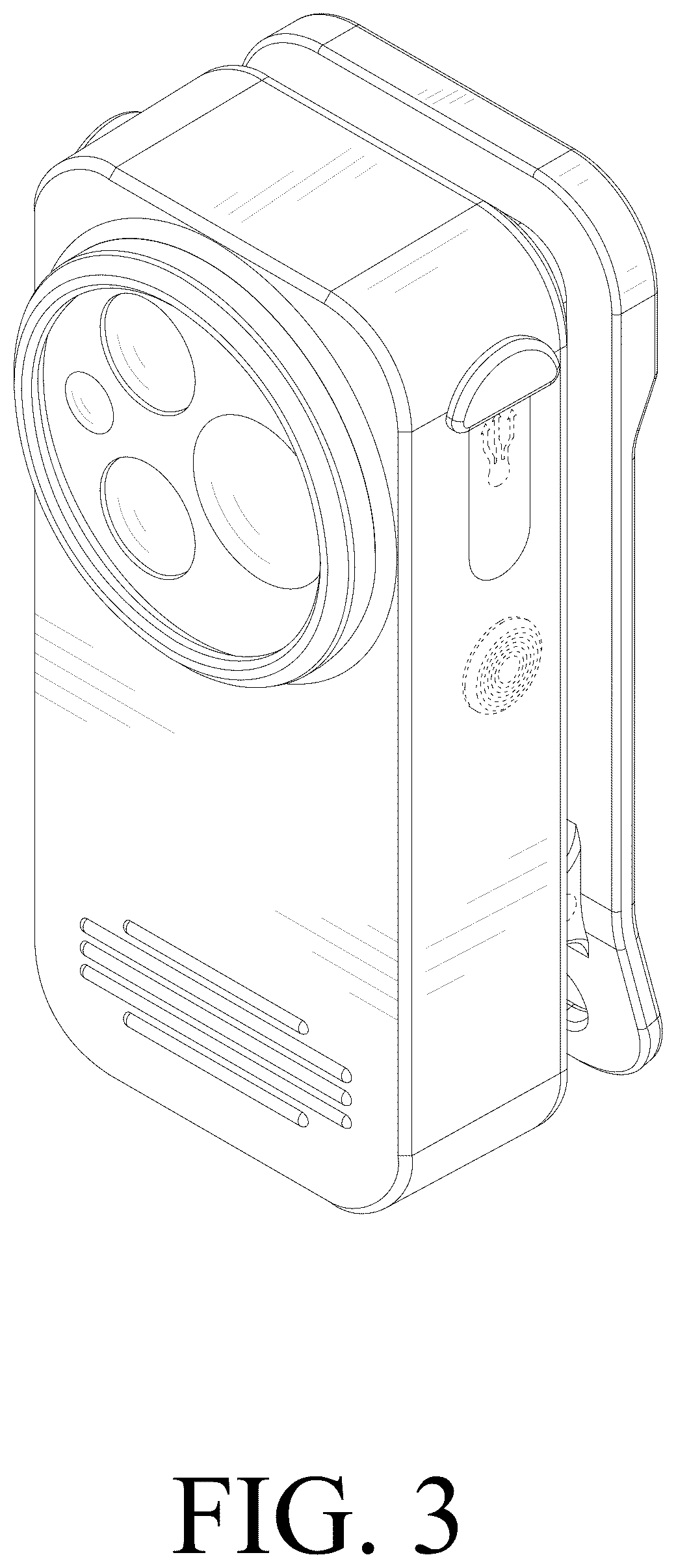 Patent USD1078123 Figure 3 – Clip light