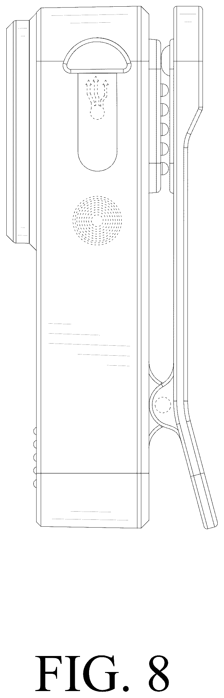 Patent USD1078123 Figure 8 – Clip light