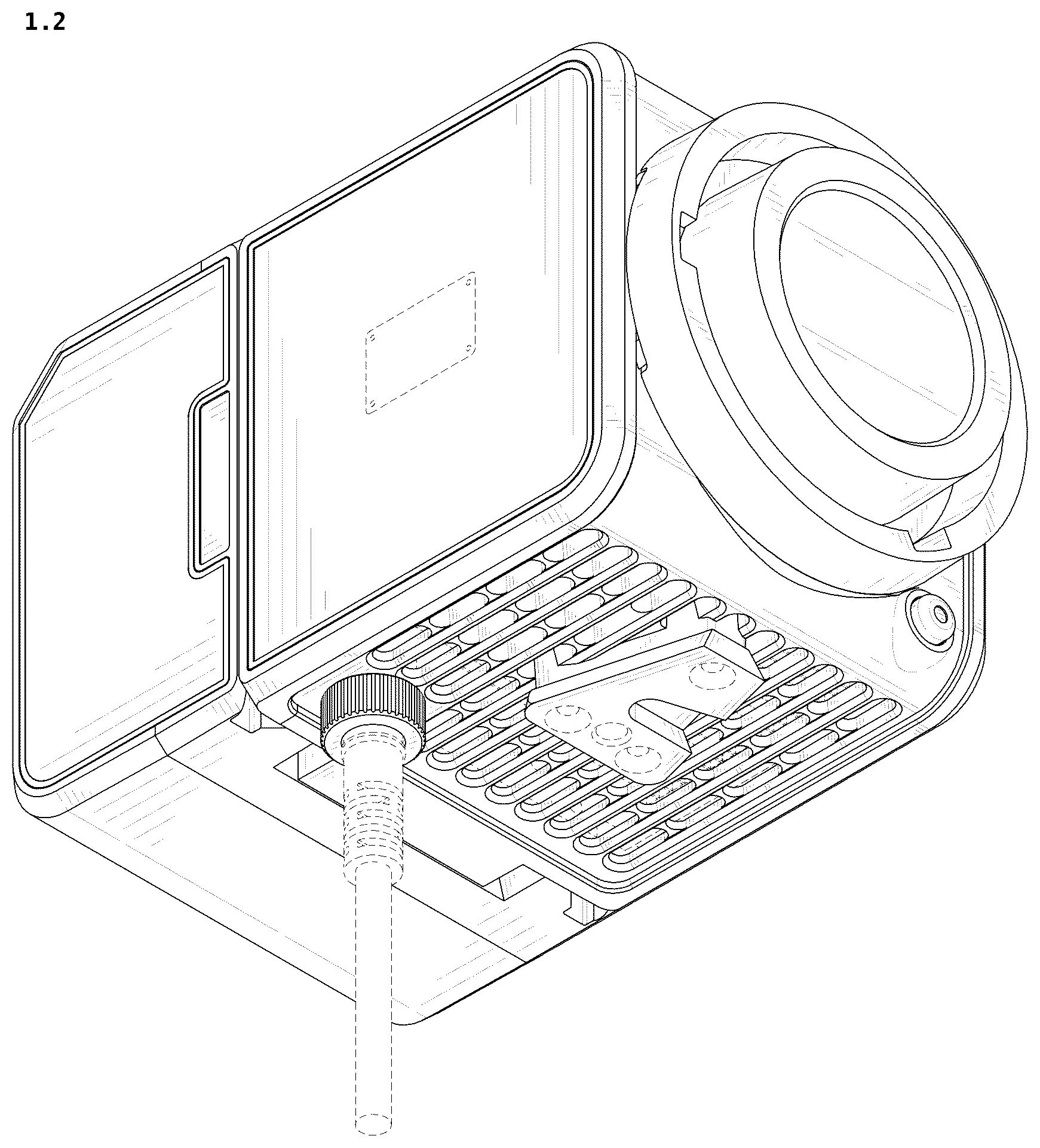 Patent USD1078124 Figure 2 – Photography light