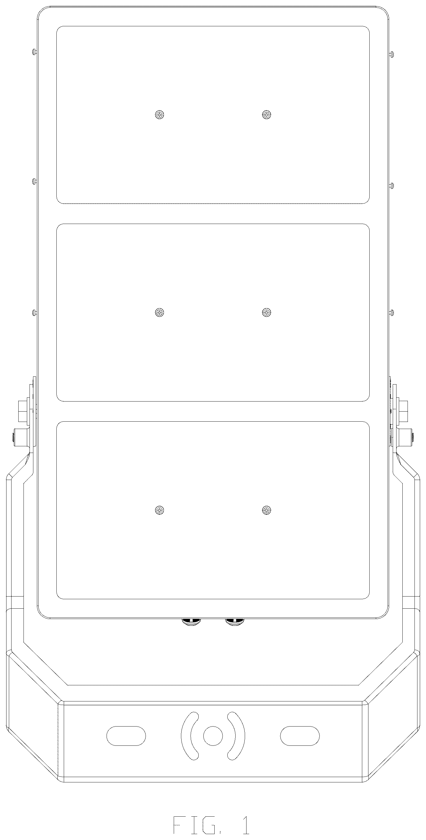 Patent USD1078126 Figure 1 – LED stadium light