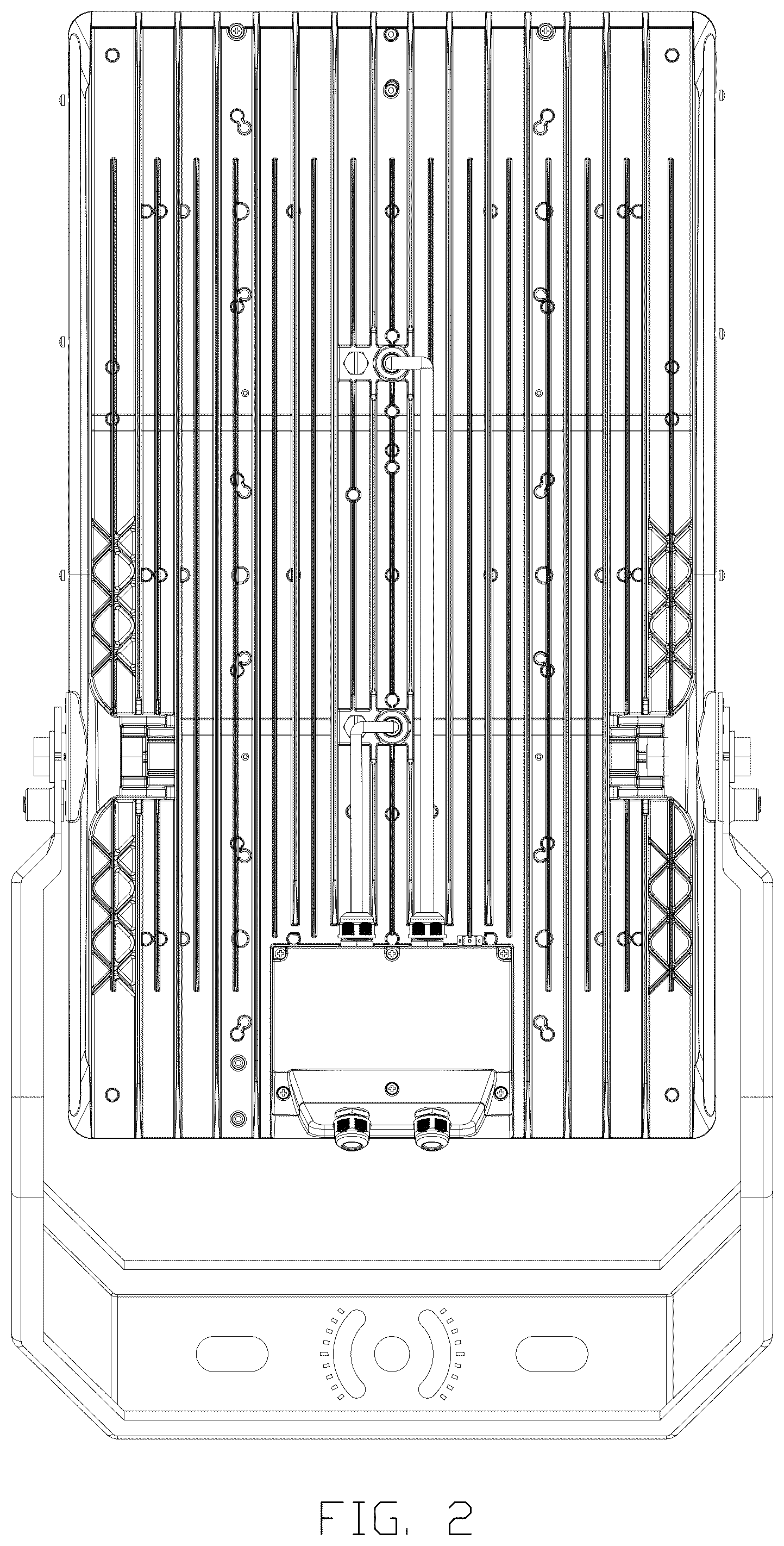 Patent USD1078126 Figure 2 – LED stadium light