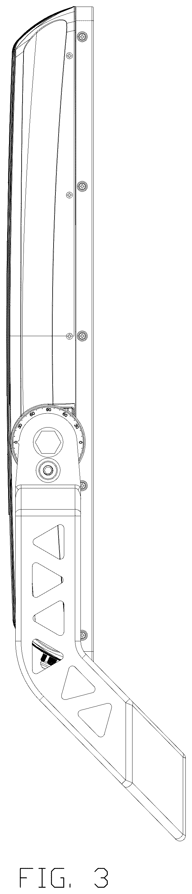 Patent USD1078126 Figure 3 – LED stadium light