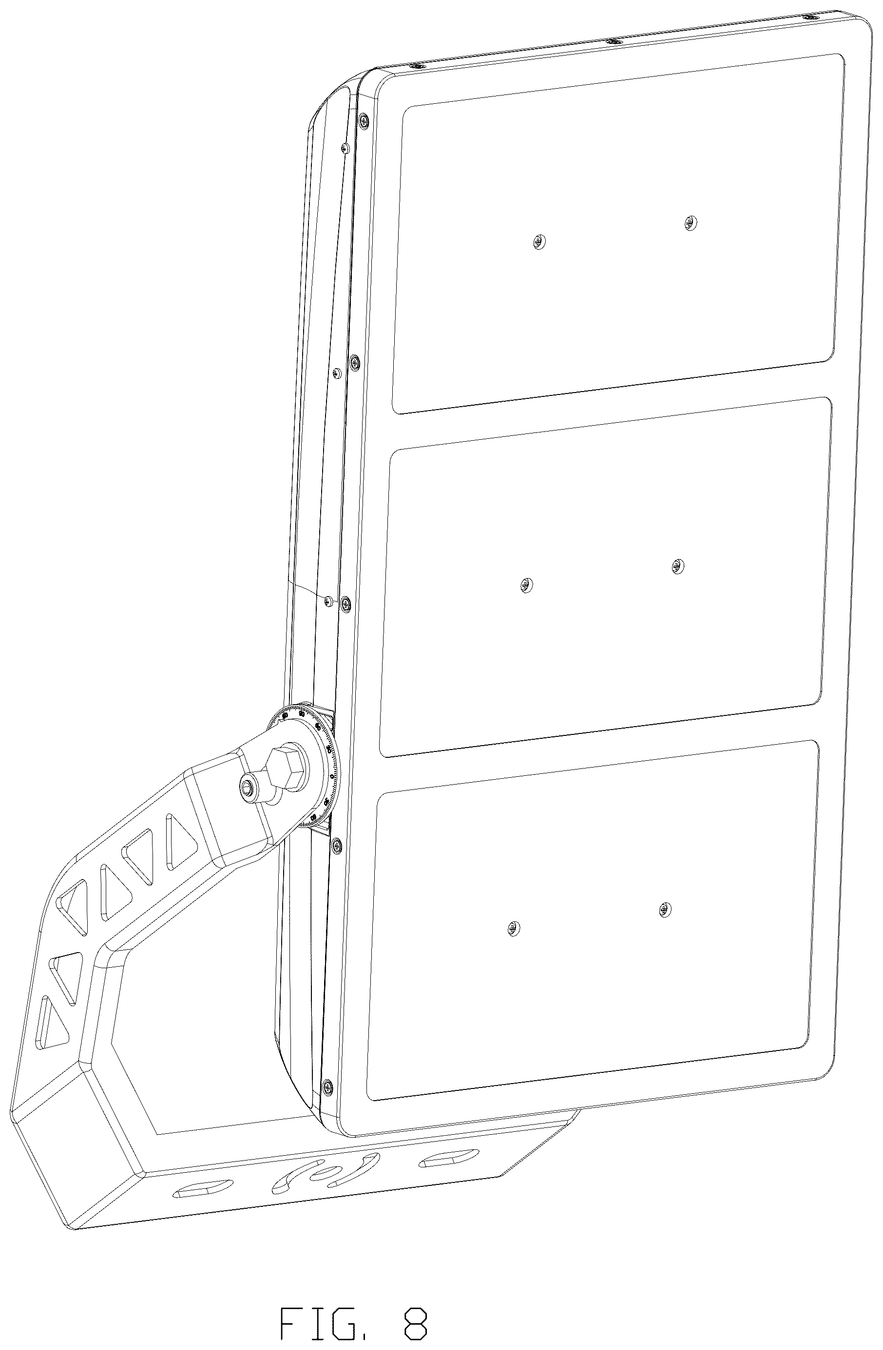 Patent USD1078126 Figure 7 – LED stadium light
