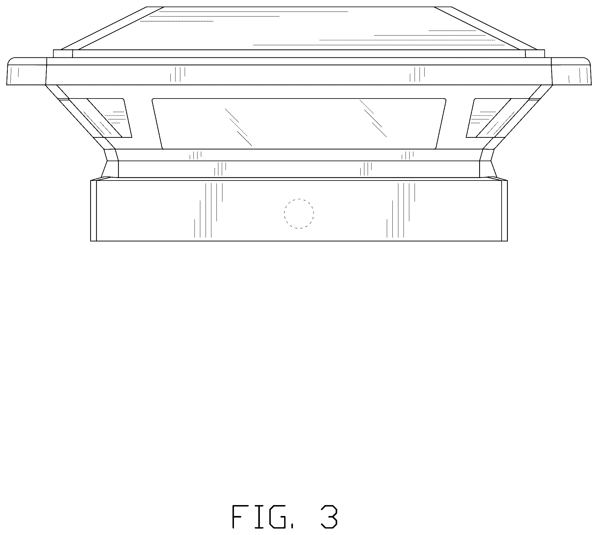 Patent USD1078127 Figure 3 – Solar post cap light