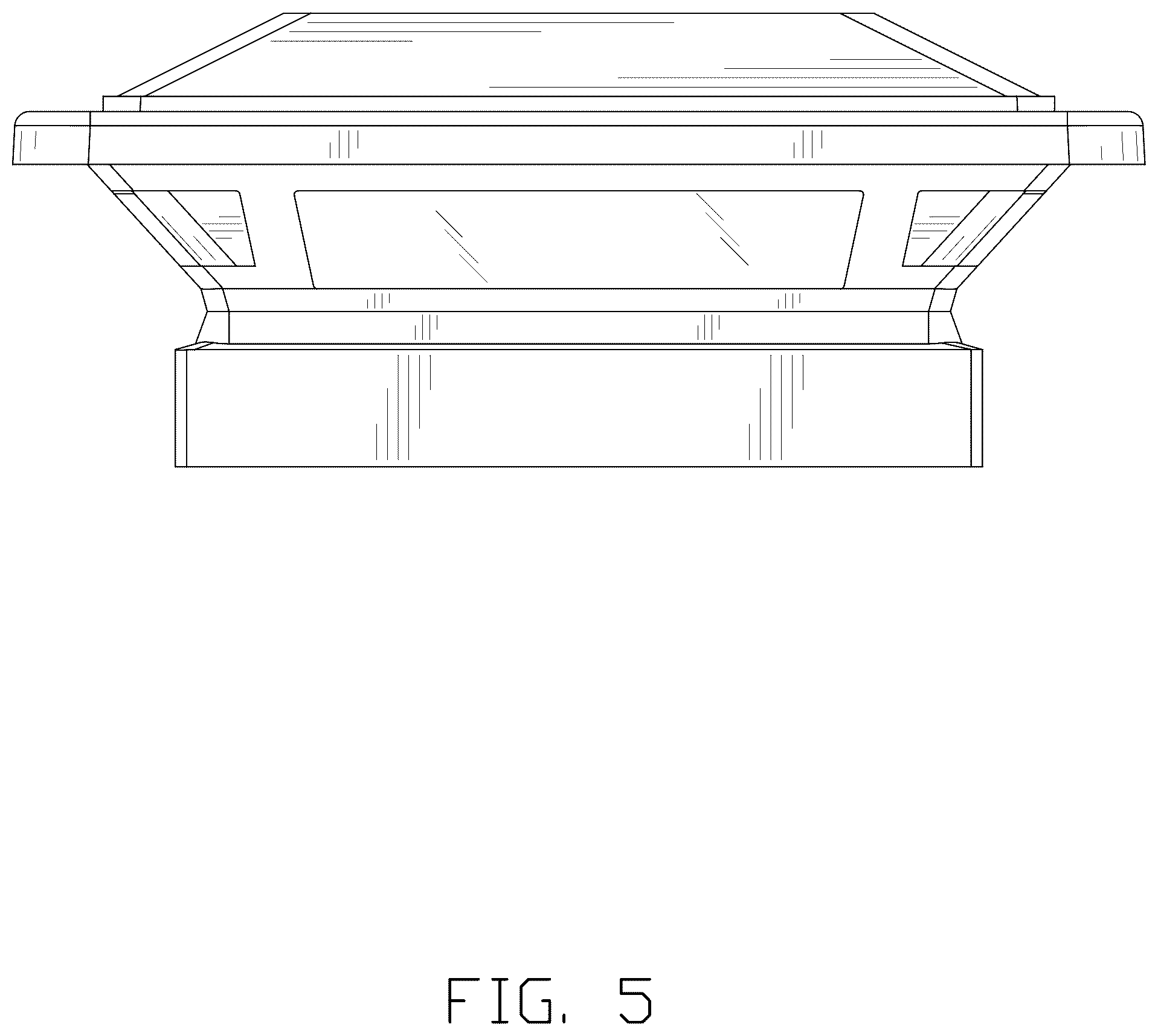 Patent USD1078127 Figure 5 – Solar post cap light