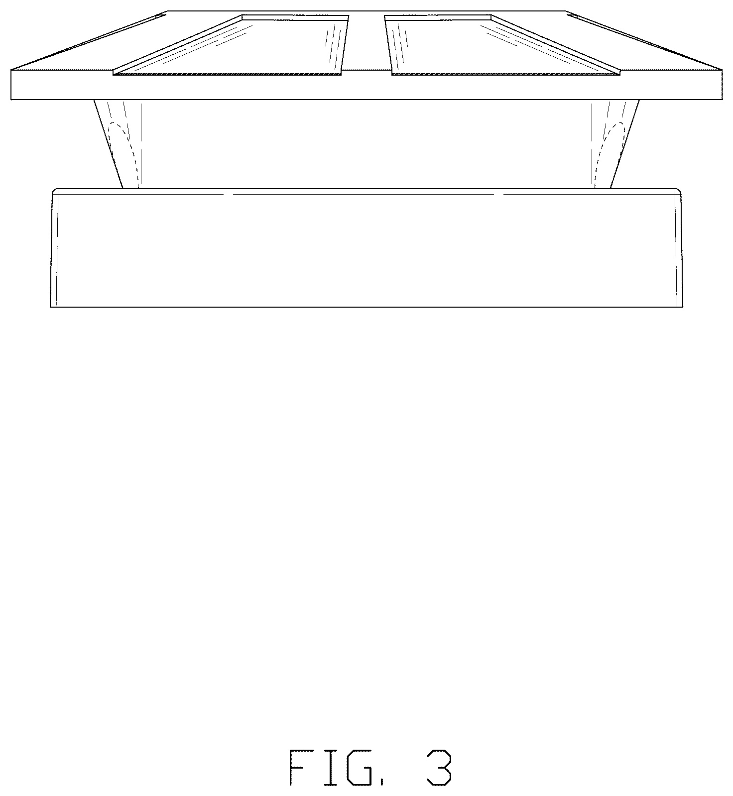 Patent USD1078128 Figure 3 – LED lamp
