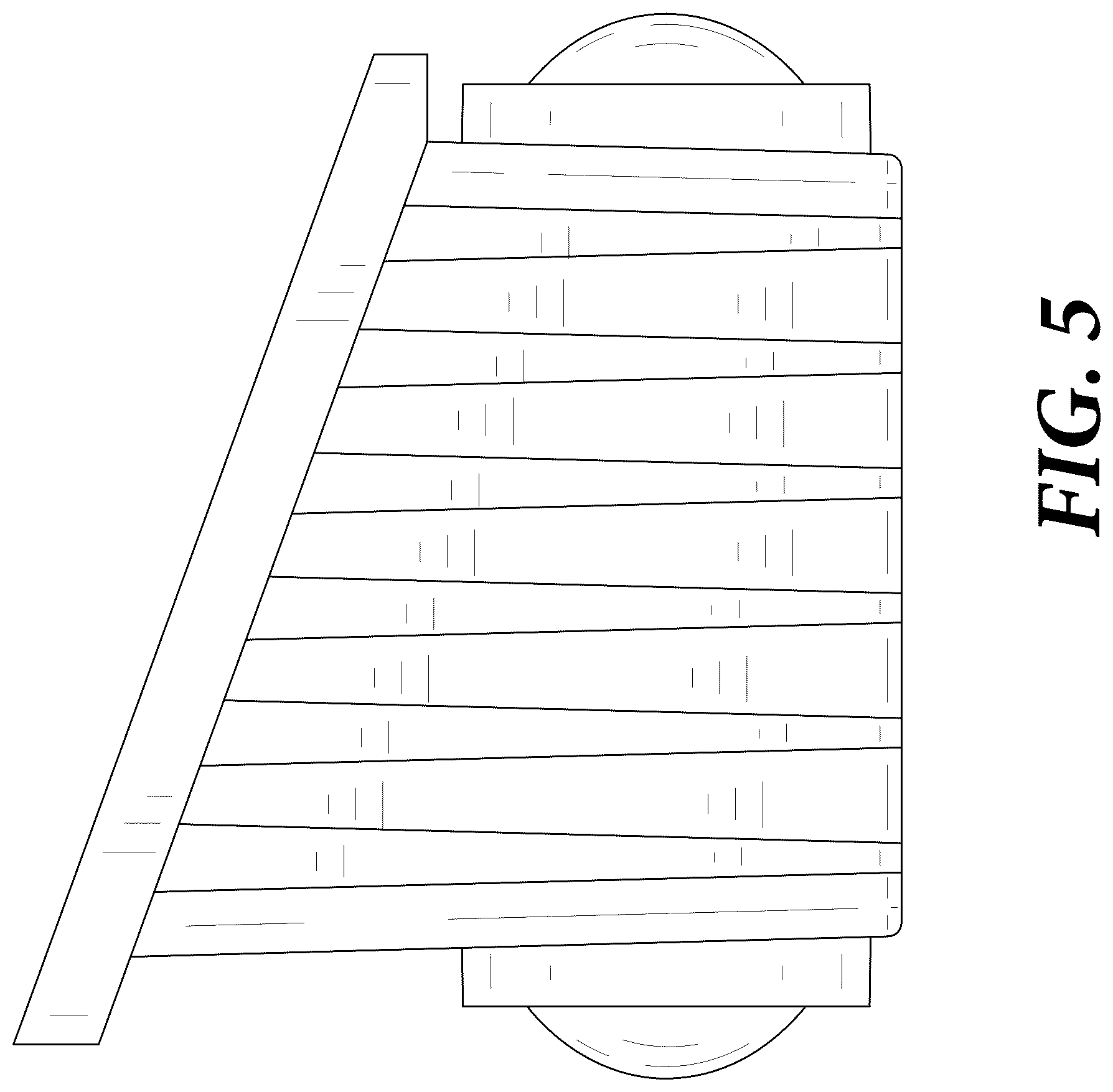 Patent USD1078130 Figure 5 – Solar wall light