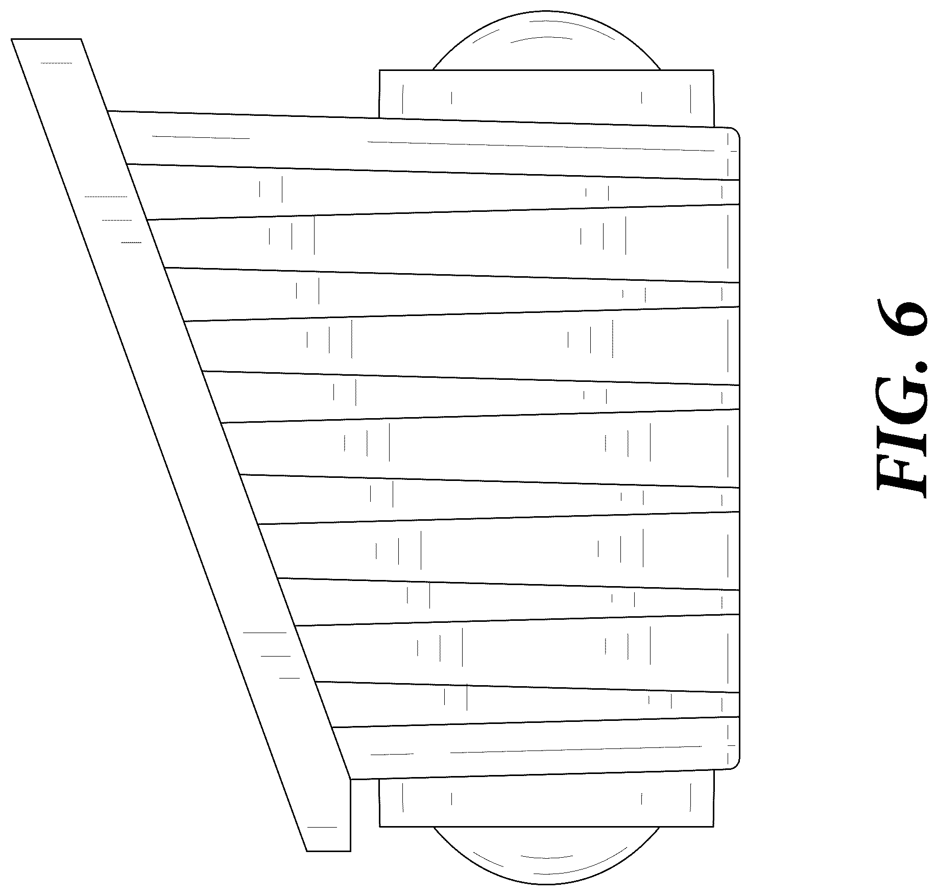 Patent USD1078130 Figure 6 – Solar wall light