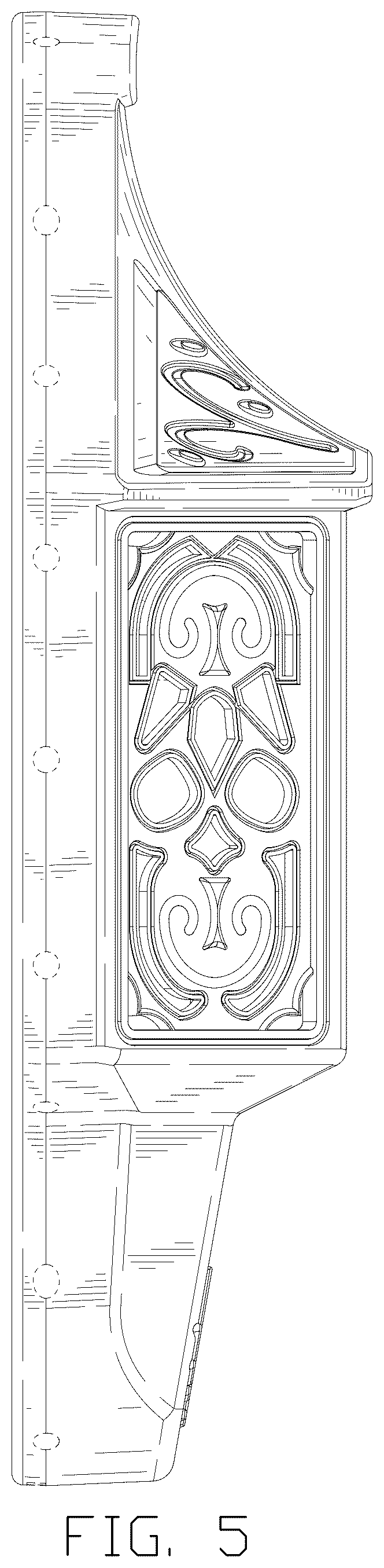 Patent USD1078132 Figure 5 – Solar wall lamp