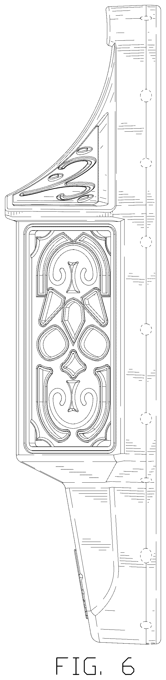 Patent USD1078132 Figure 6 – Solar wall lamp