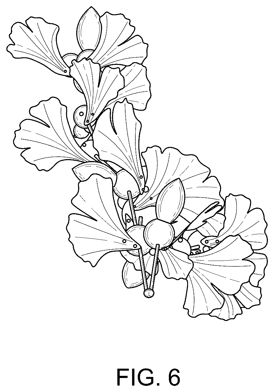 Patent USD1078135 Figure 6 – Chandelier