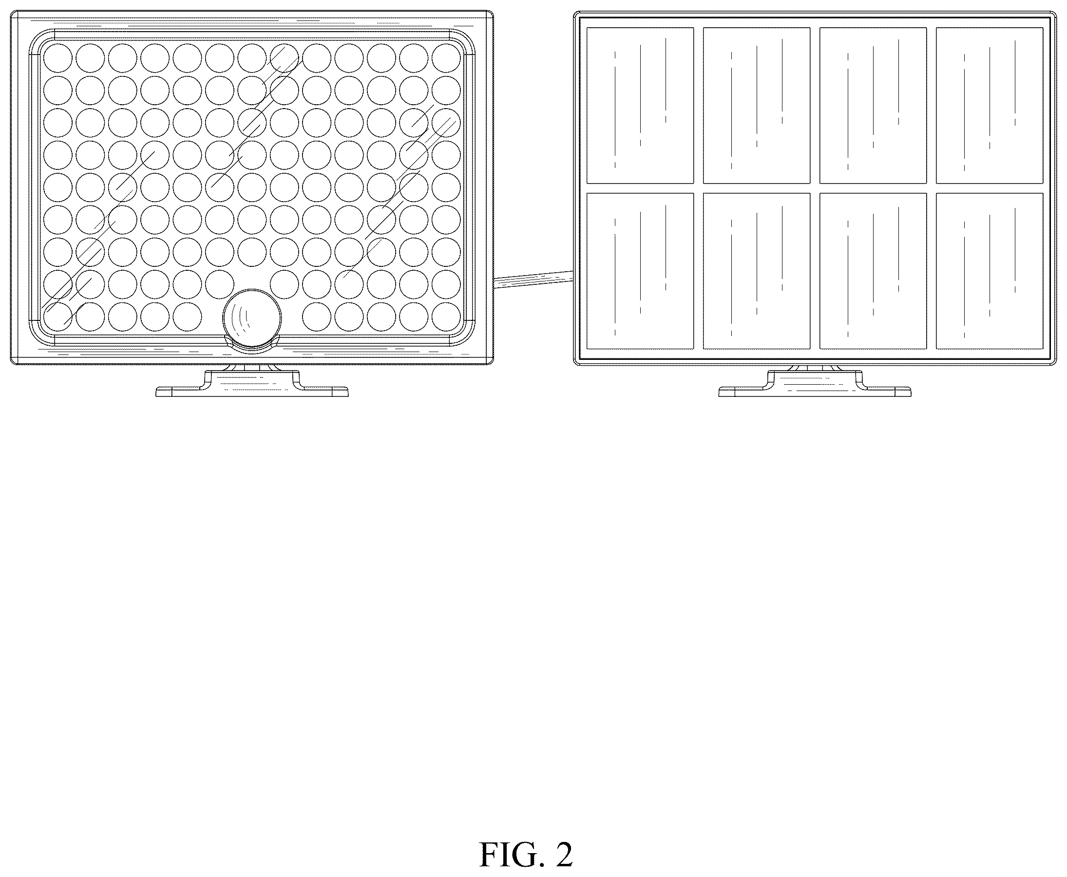 Patent USD1078136 Figure 2 – Solar powered wall lamp