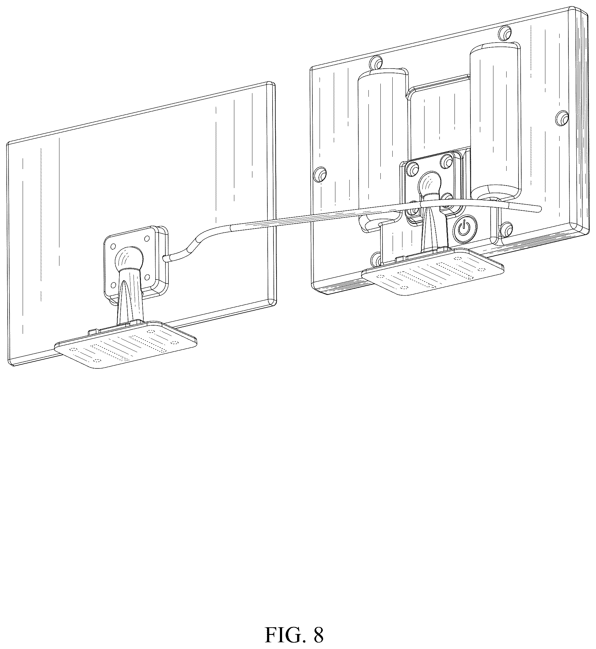 Patent USD1078136 Figure 8 – Solar powered wall lamp