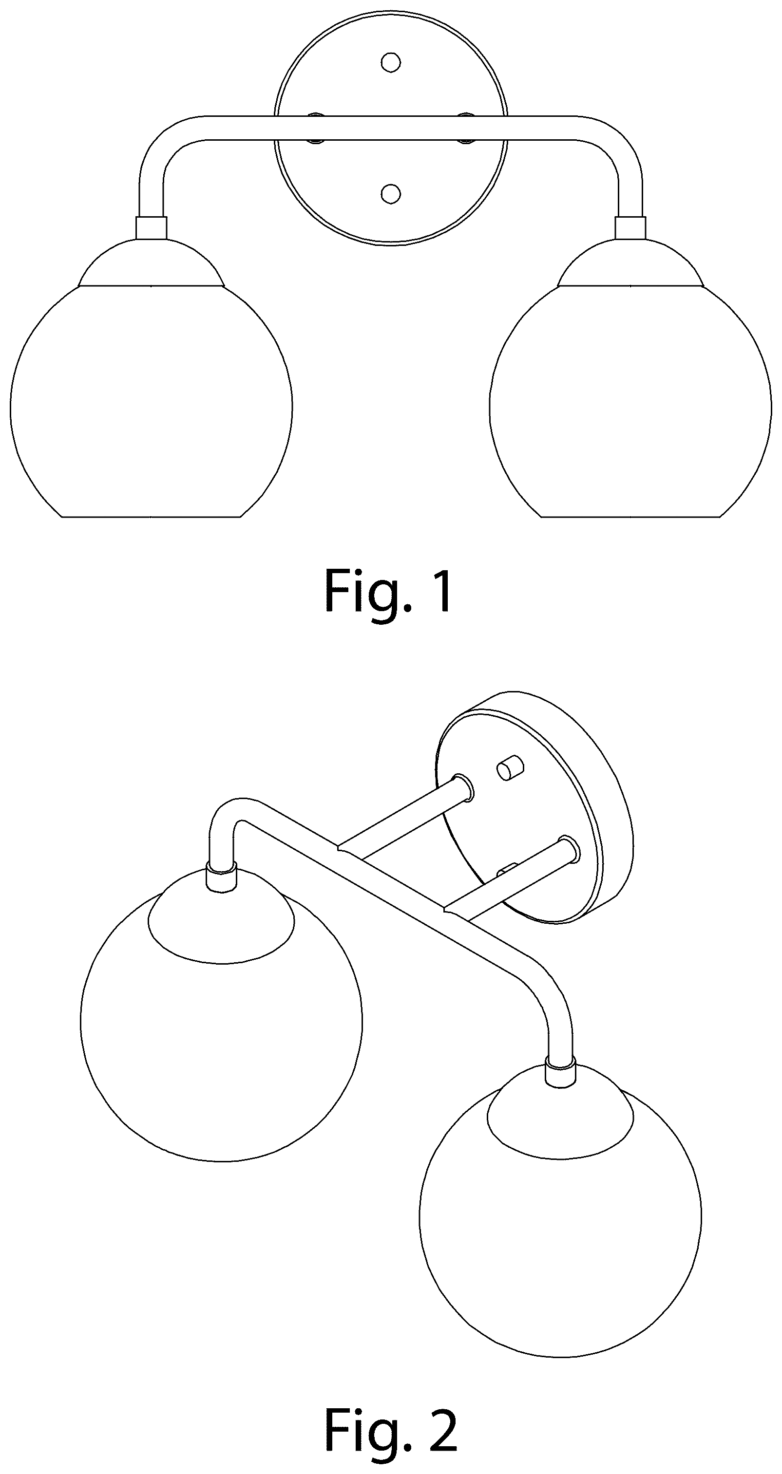 Patent USD1078137 Figure 1 – Light fixture with LED night light