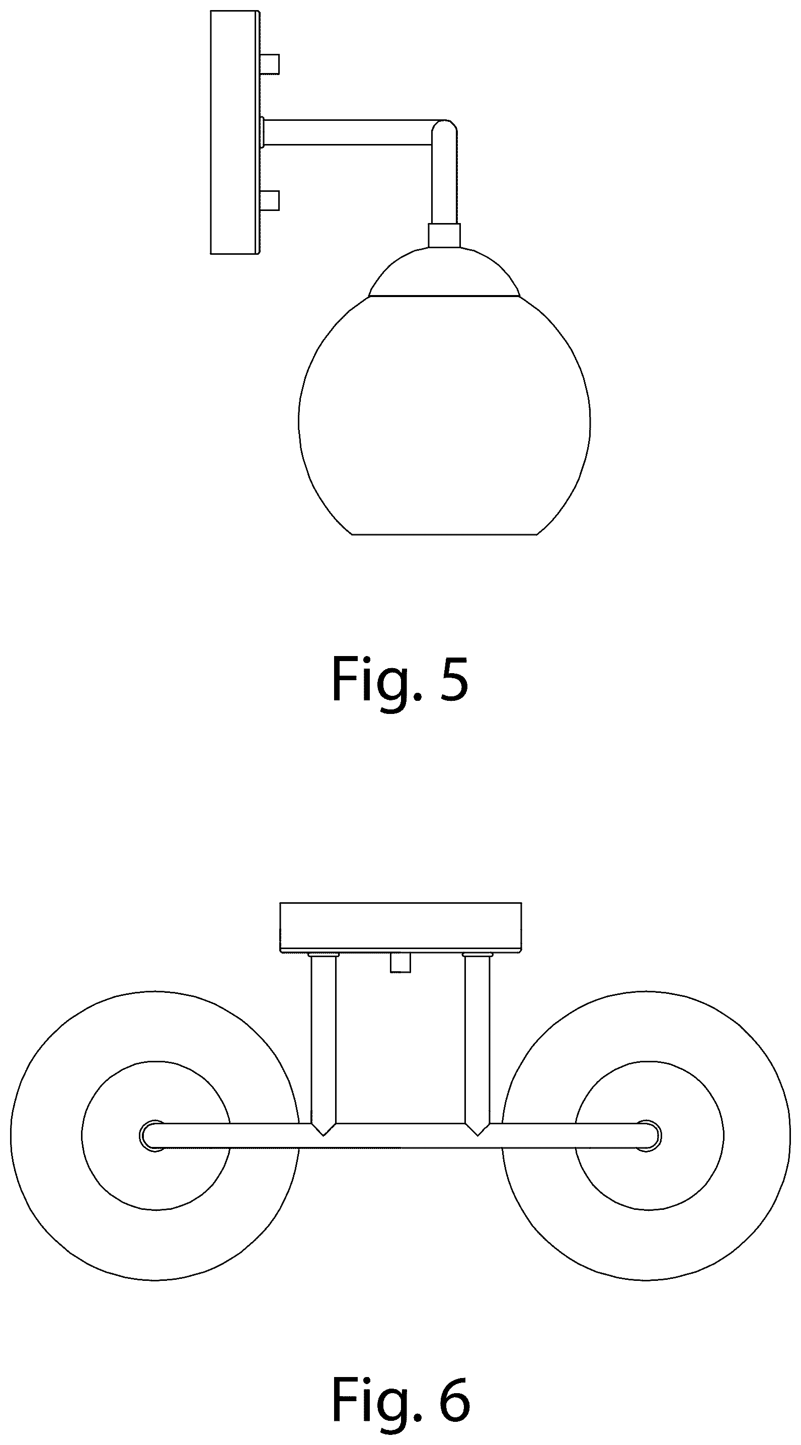 Patent USD1078137 Figure 3 – Light fixture with LED night light