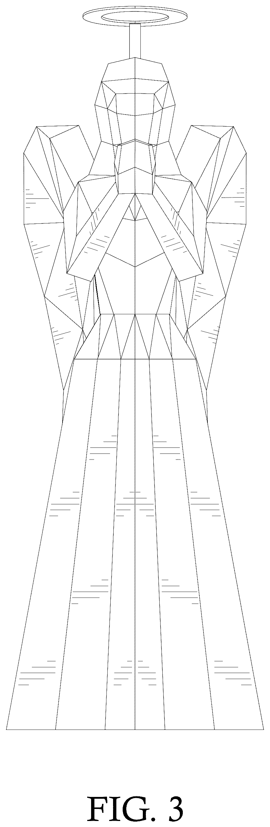 Patent USD1078141 Figure 3 – Decorative lamp