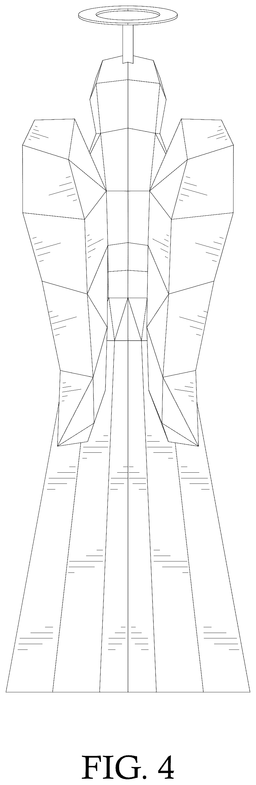 Patent USD1078141 Figure 4 – Decorative lamp