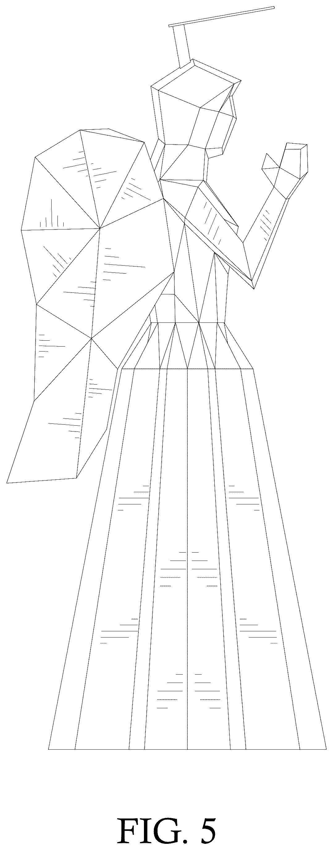 Patent USD1078141 Figure 5 – Decorative lamp