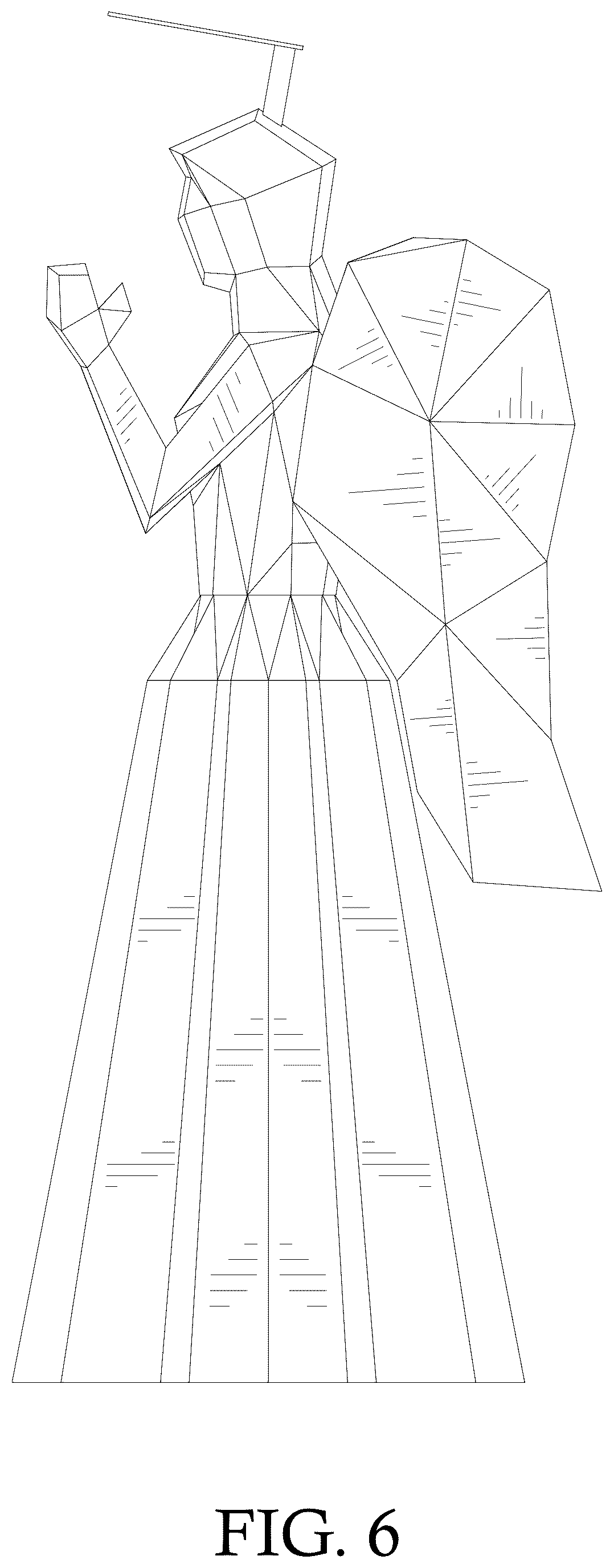 Patent USD1078141 Figure 6 – Decorative lamp
