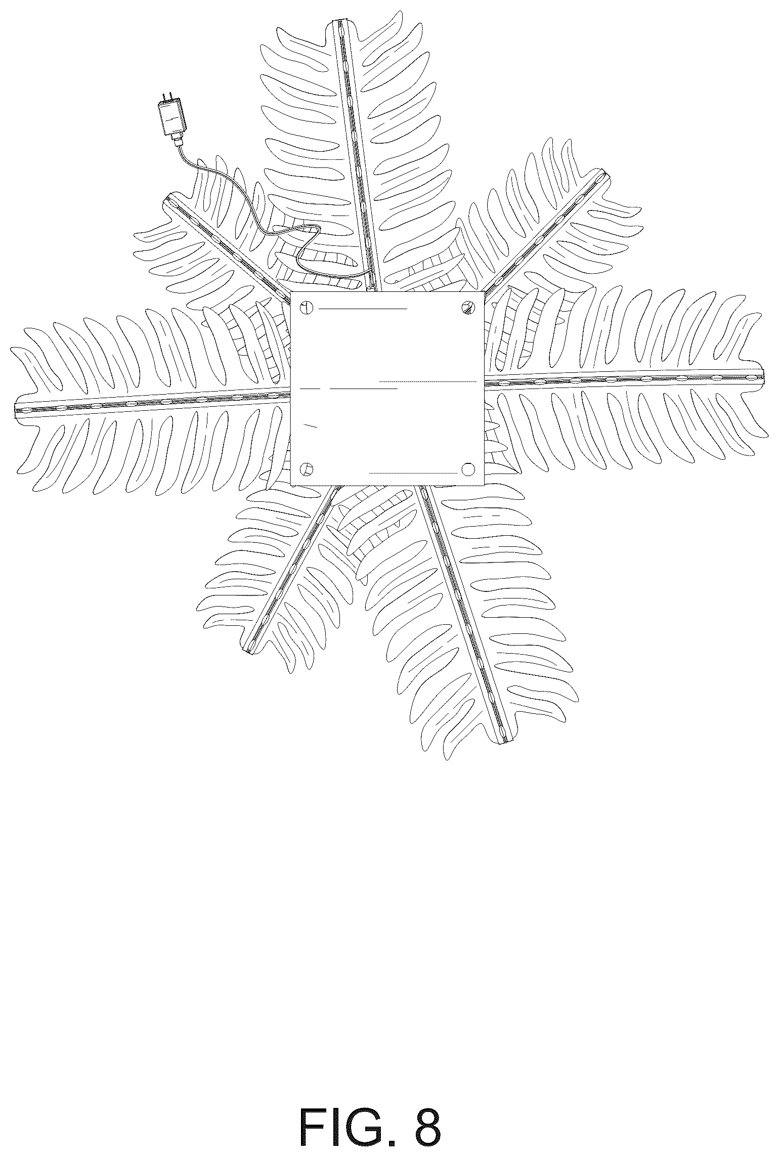 Patent USD1078142 Figure 8 – Tree lamp